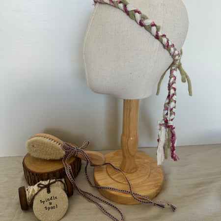 Plaited Headbands & Handwoven Ribbon Combos - Variety of Styles