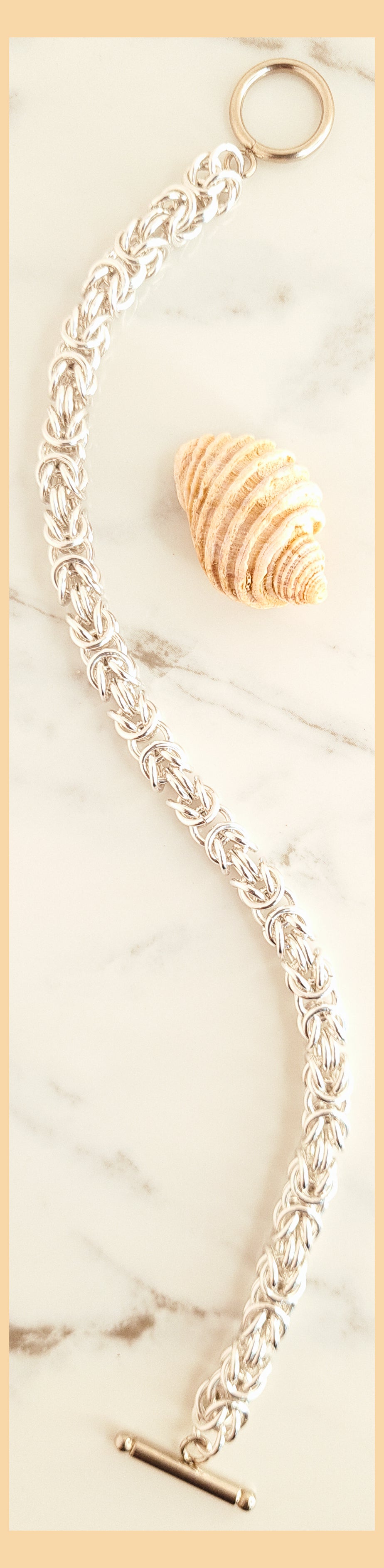 Chainmaille Byzantine Weave Bracelet