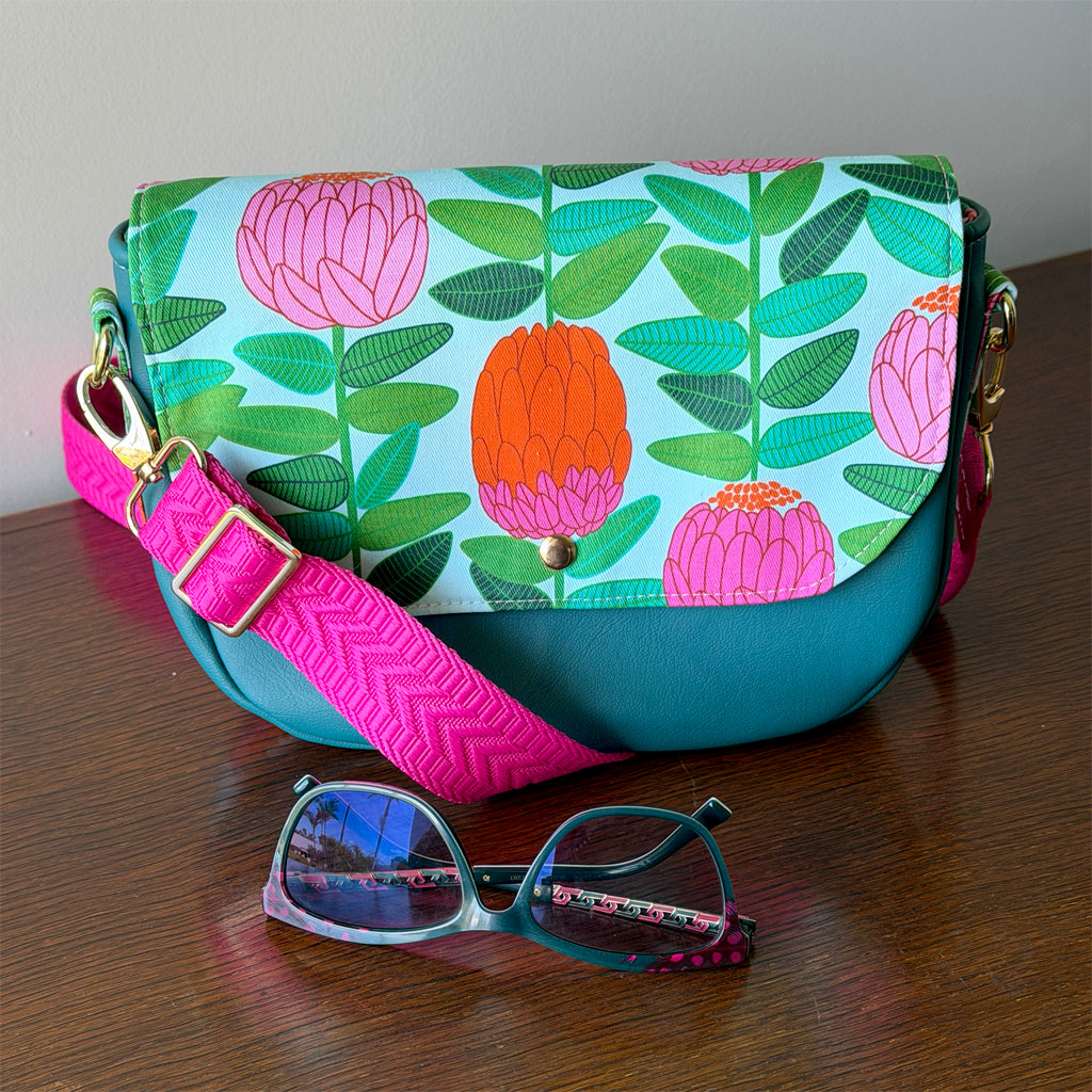 Handmade crossbody bag | Colourful & Floral | Unique