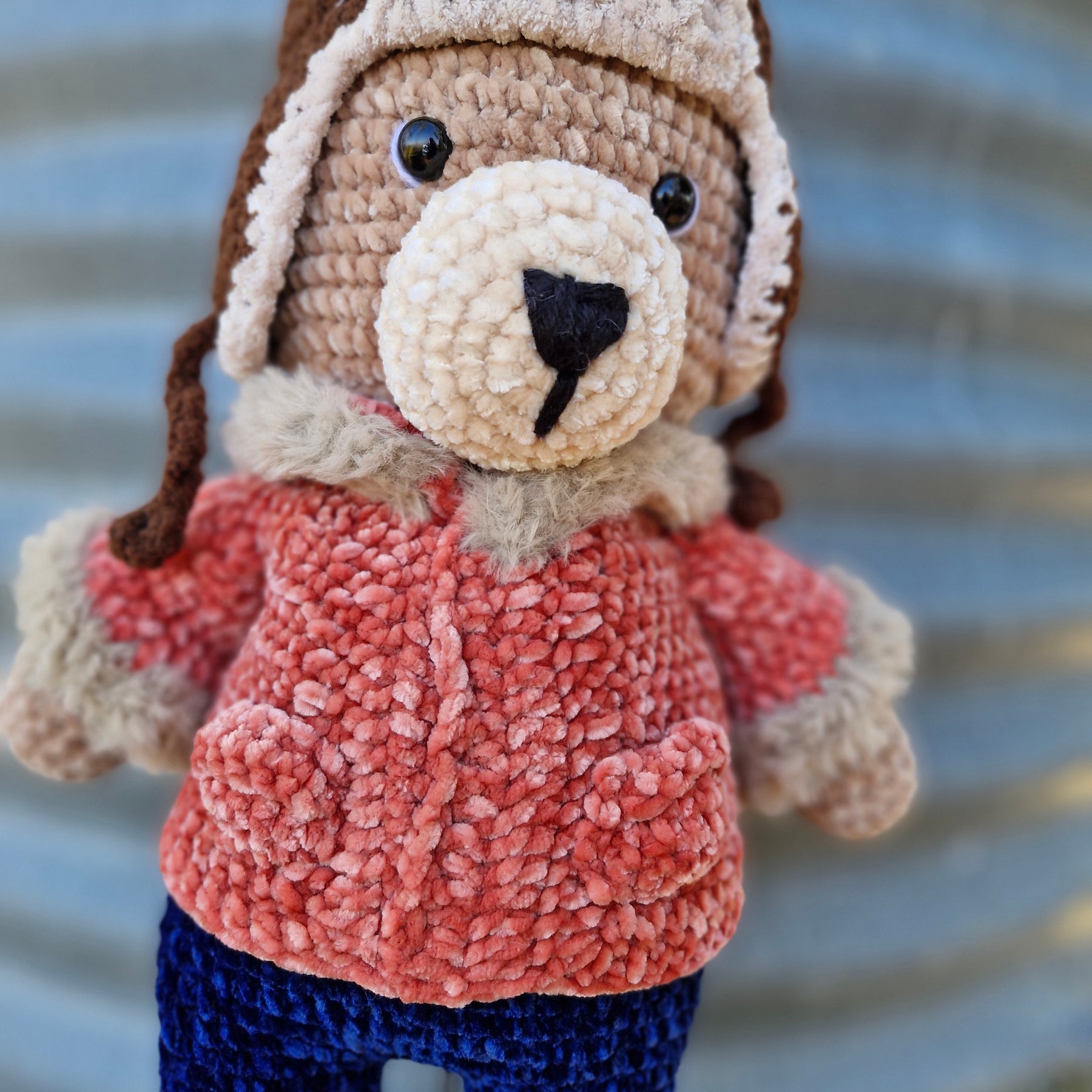 Meet Barnaby the Large Alaskan Crochet Bear