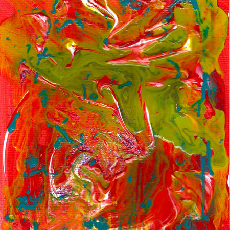 Pineapple Eclipse 1, A5 with white A4 frame picture mount, original painting