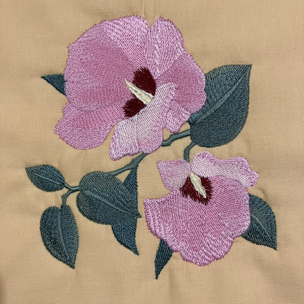 handmade Australian native quilted - pink heath & sturts desert rose