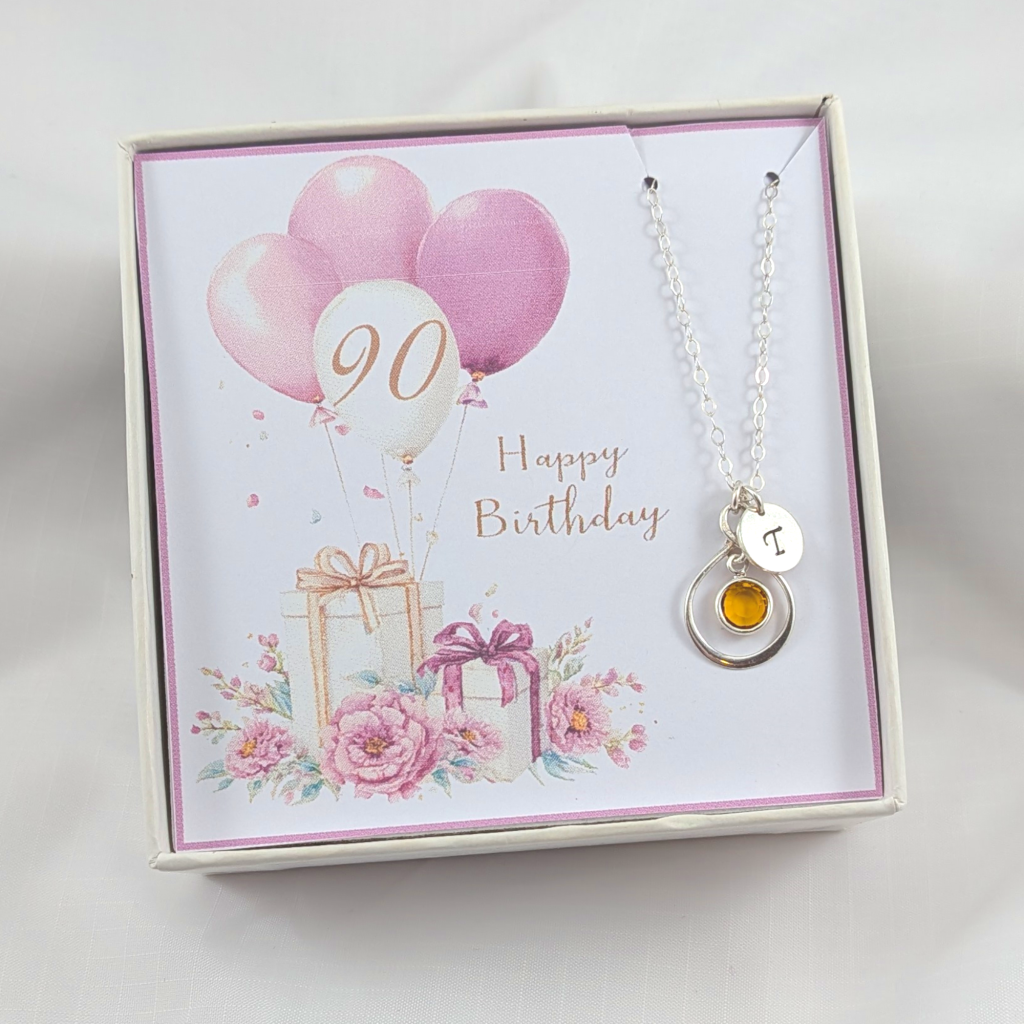Personalized Birthday Necklace,Select 80,90,Friend,Generic