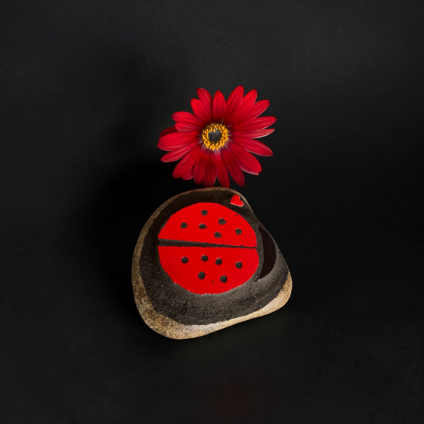 Mosaic Stone Ladybug.