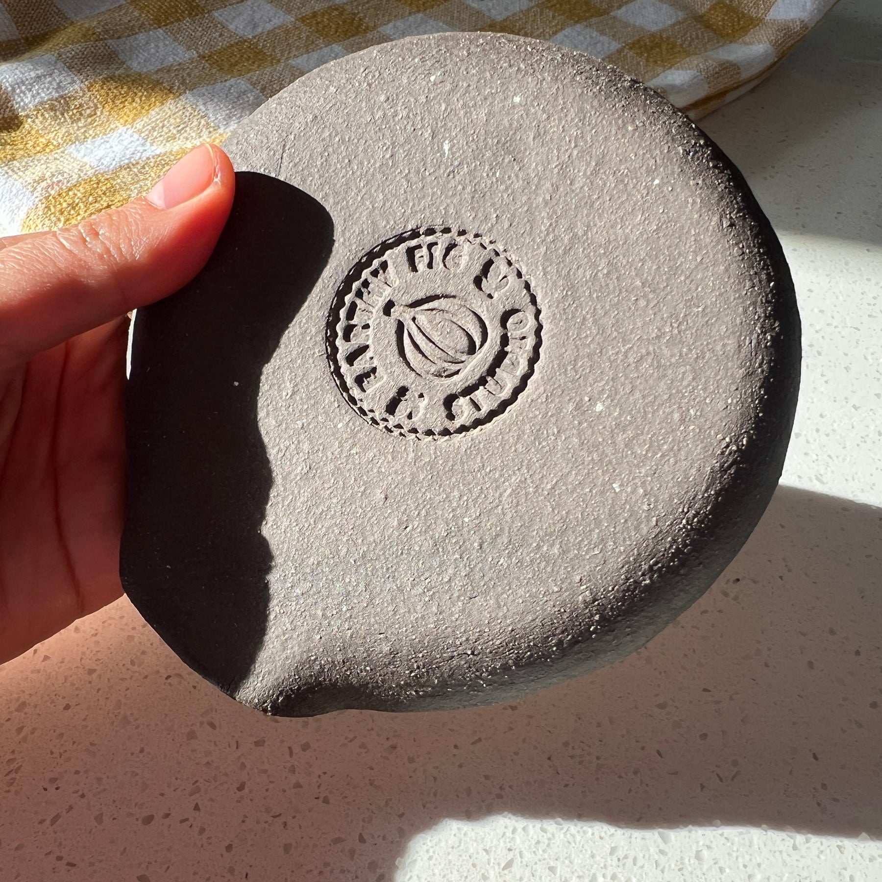 Handmade Ceramic Spoon Rest – Winter Woods Collection, Rustic Speckled Stoneware, Artisan Pottery