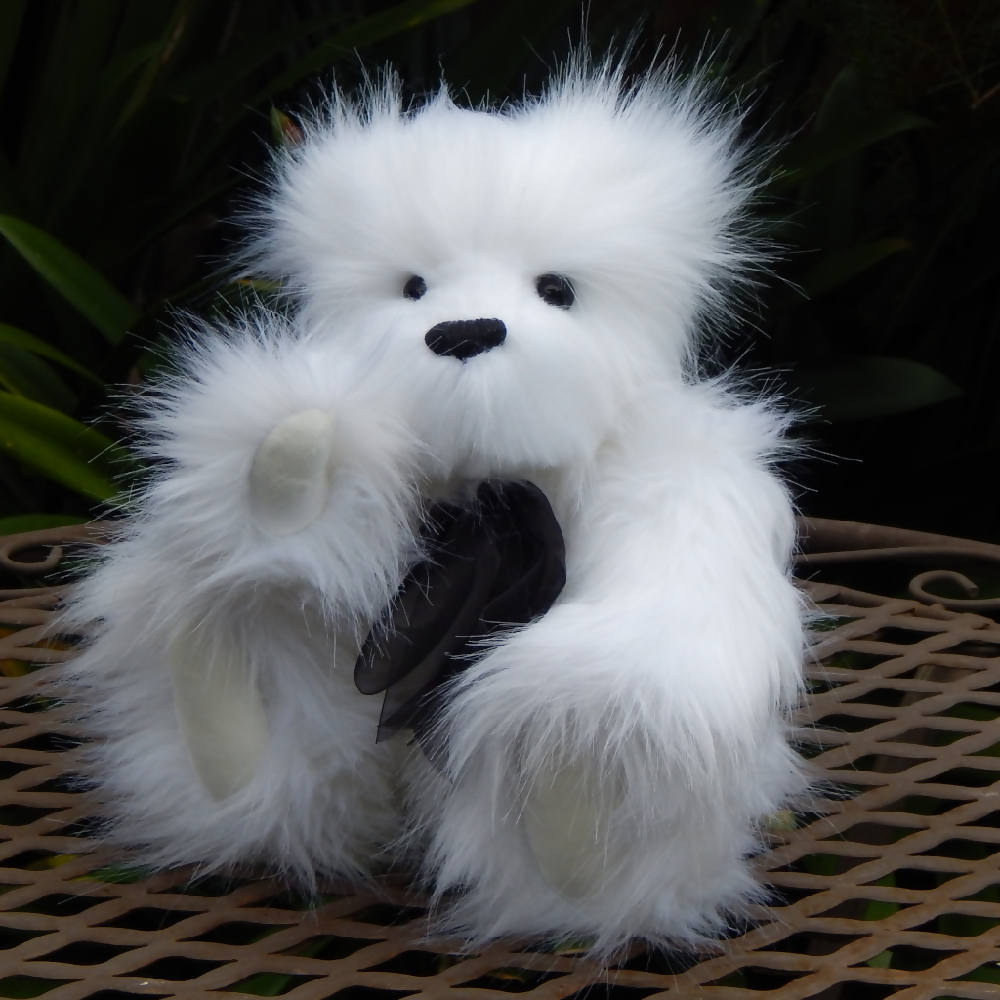 White Teddy Bear, One of a Kind Teddy Bear