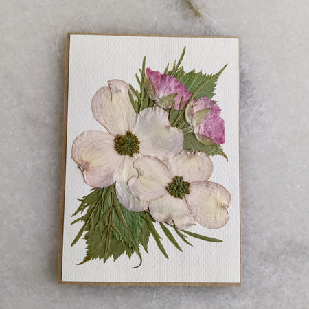 Blushy Pink | Pressed Flower Handmade Card