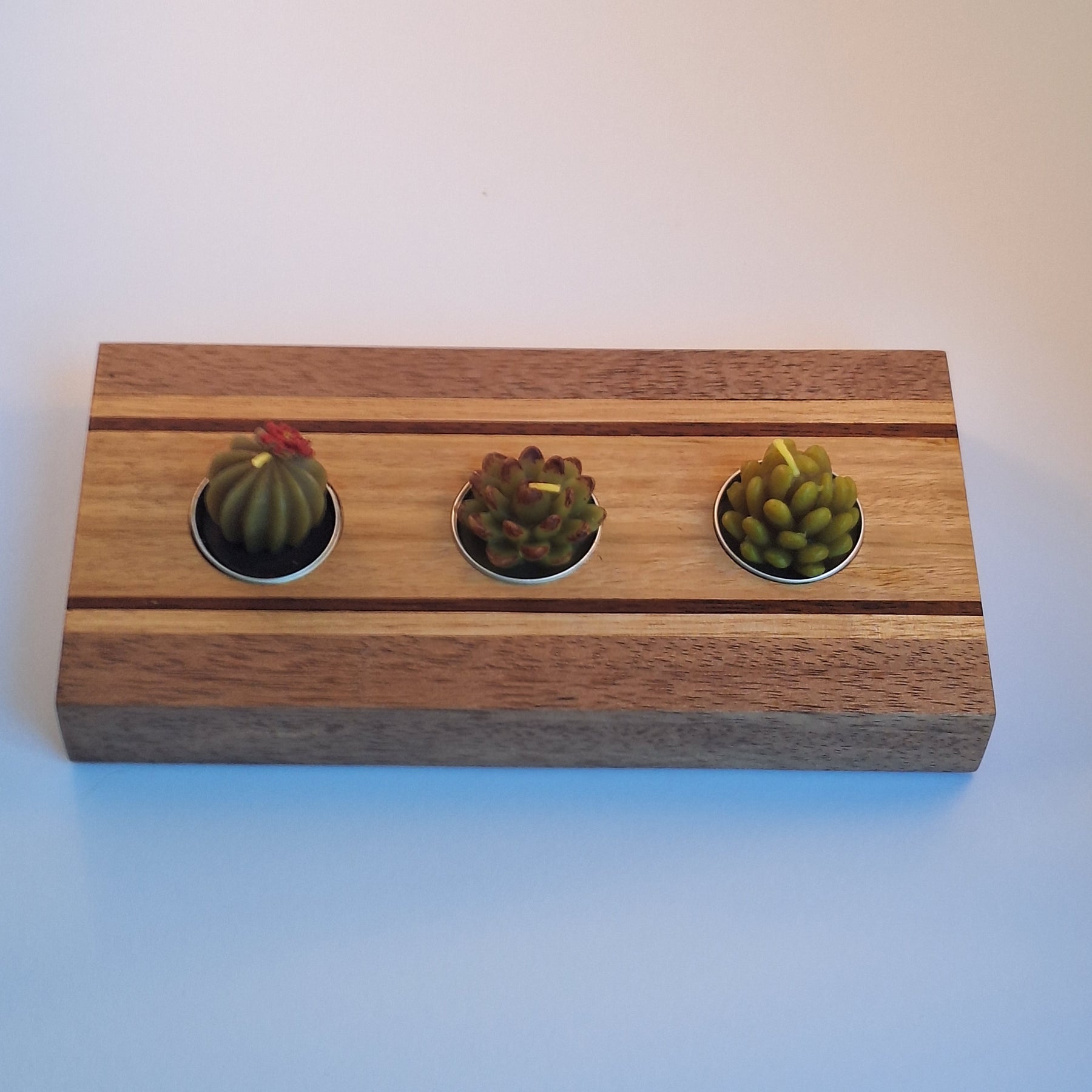 Handmade Timber Tea Light Candle Holders
