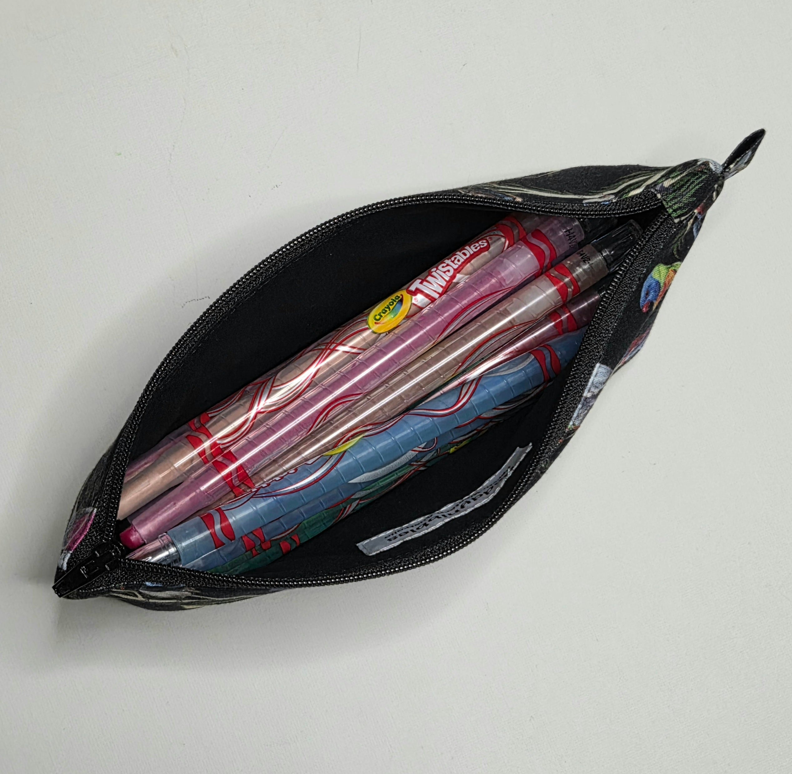 Pencil case in Gorgeous Australian Bird fabric