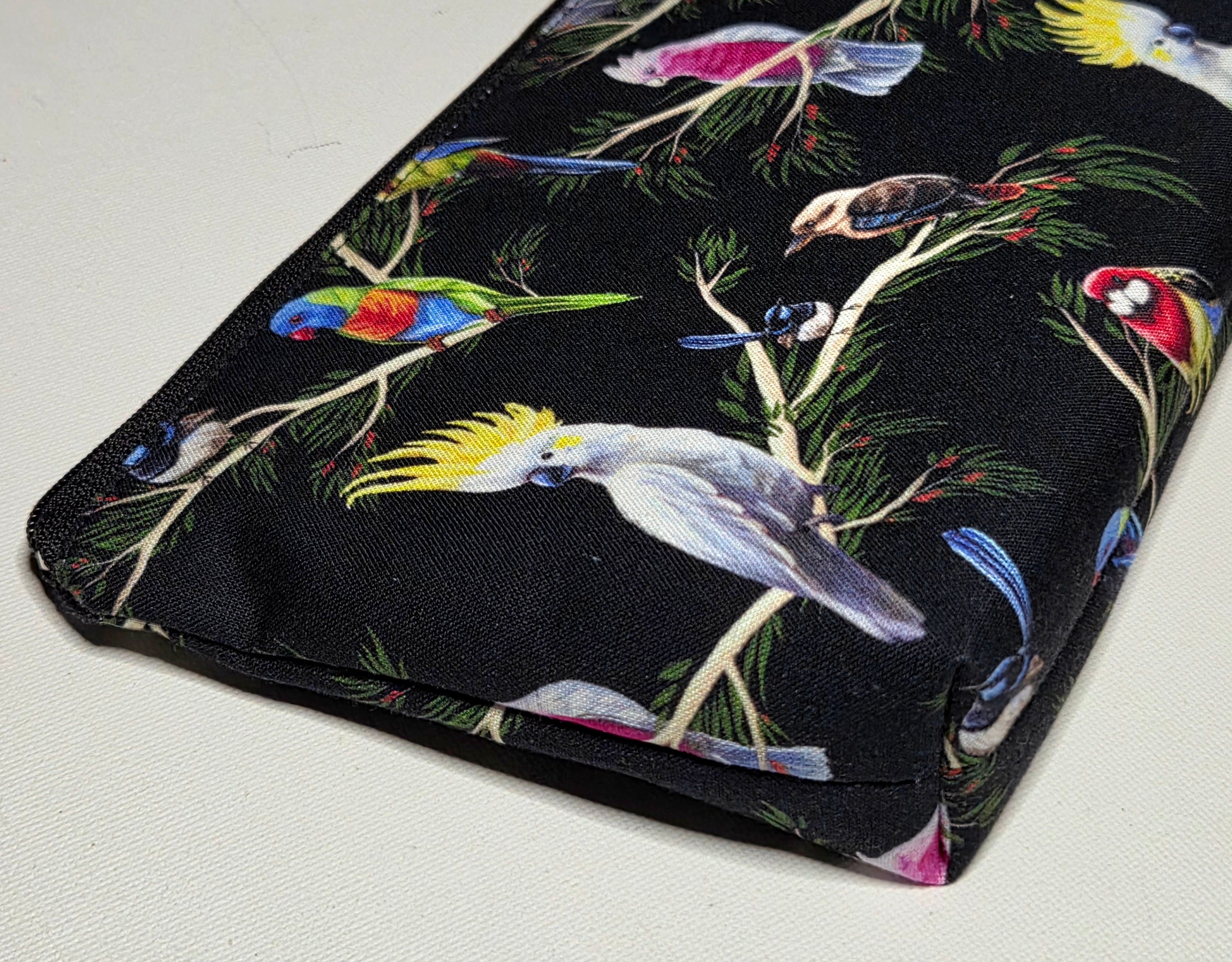 Pencil case in Gorgeous Australian Bird fabric
