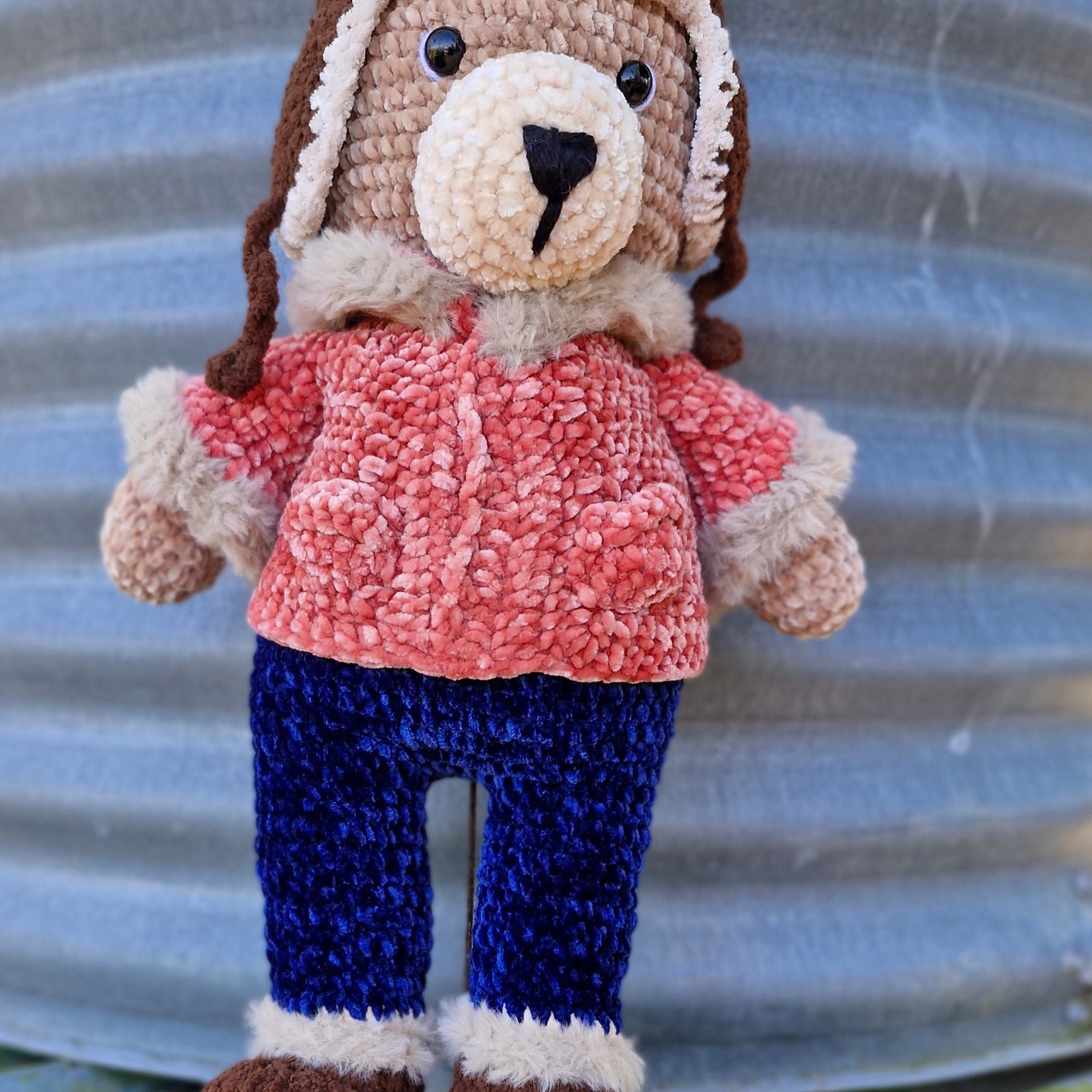 Meet Barnaby the Large Alaskan Crochet Bear