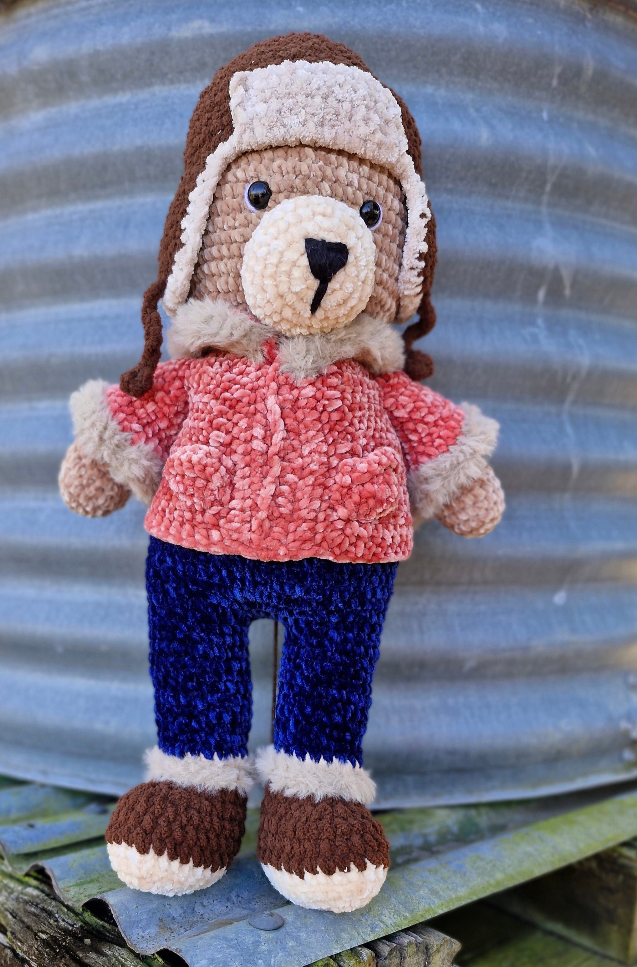 Meet Barnaby the Large Alaskan Crochet Bear