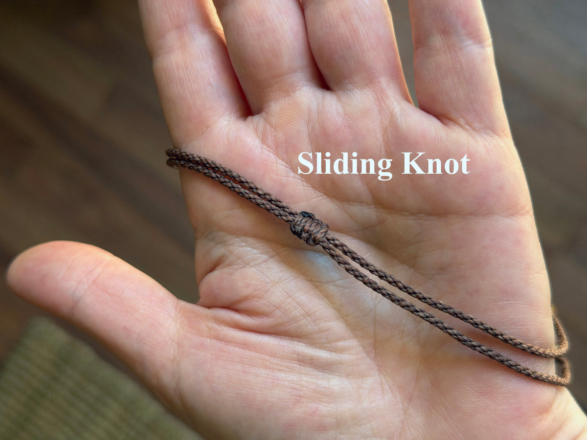 Micro Macrame Boho Double Bead Necklace