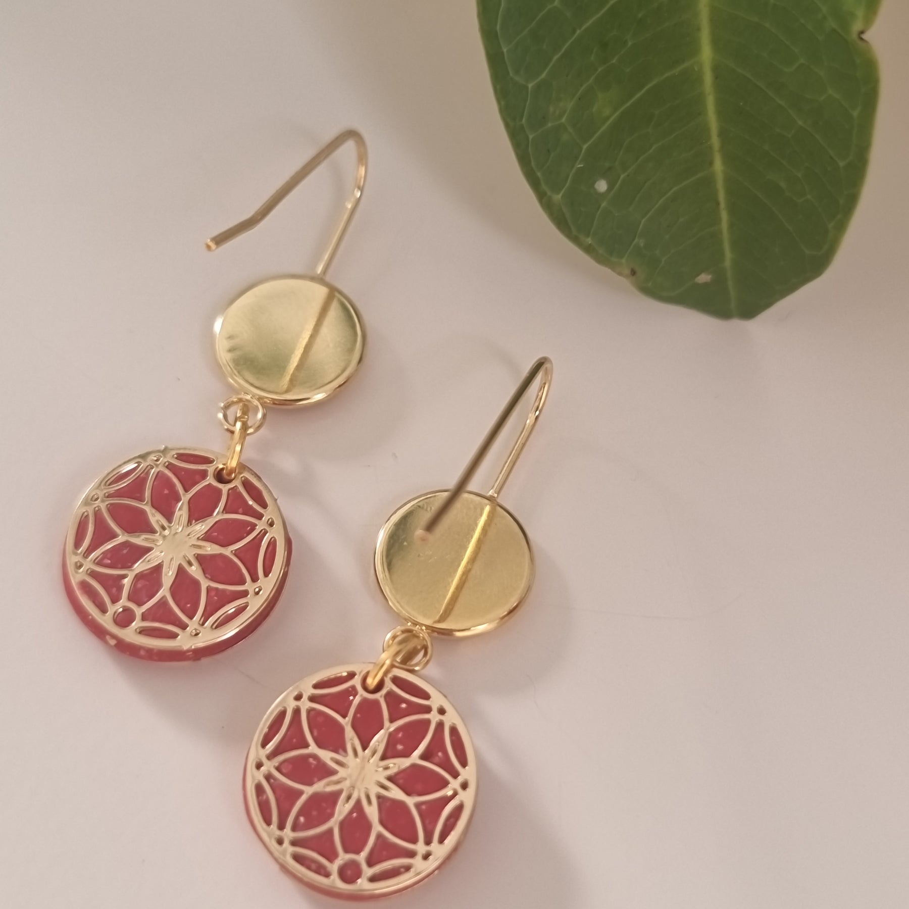 Blush Lace Dangles