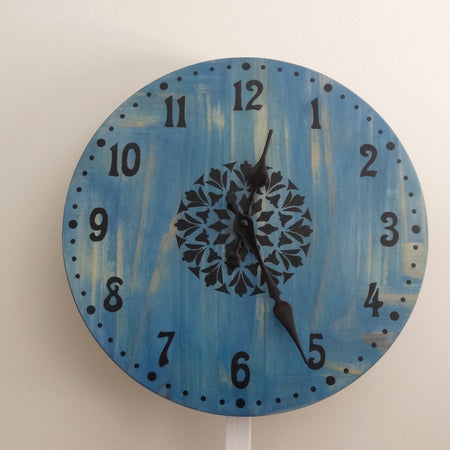 Farmhouse Blue Wall clock