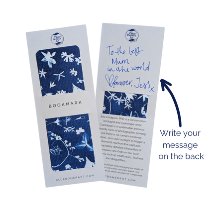 Australian Native Bookmarks, Wildlife and Botanical Cyanotype