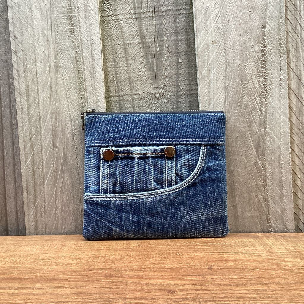 Upcycled Denim Coin Purse – Bluegrass Pocket