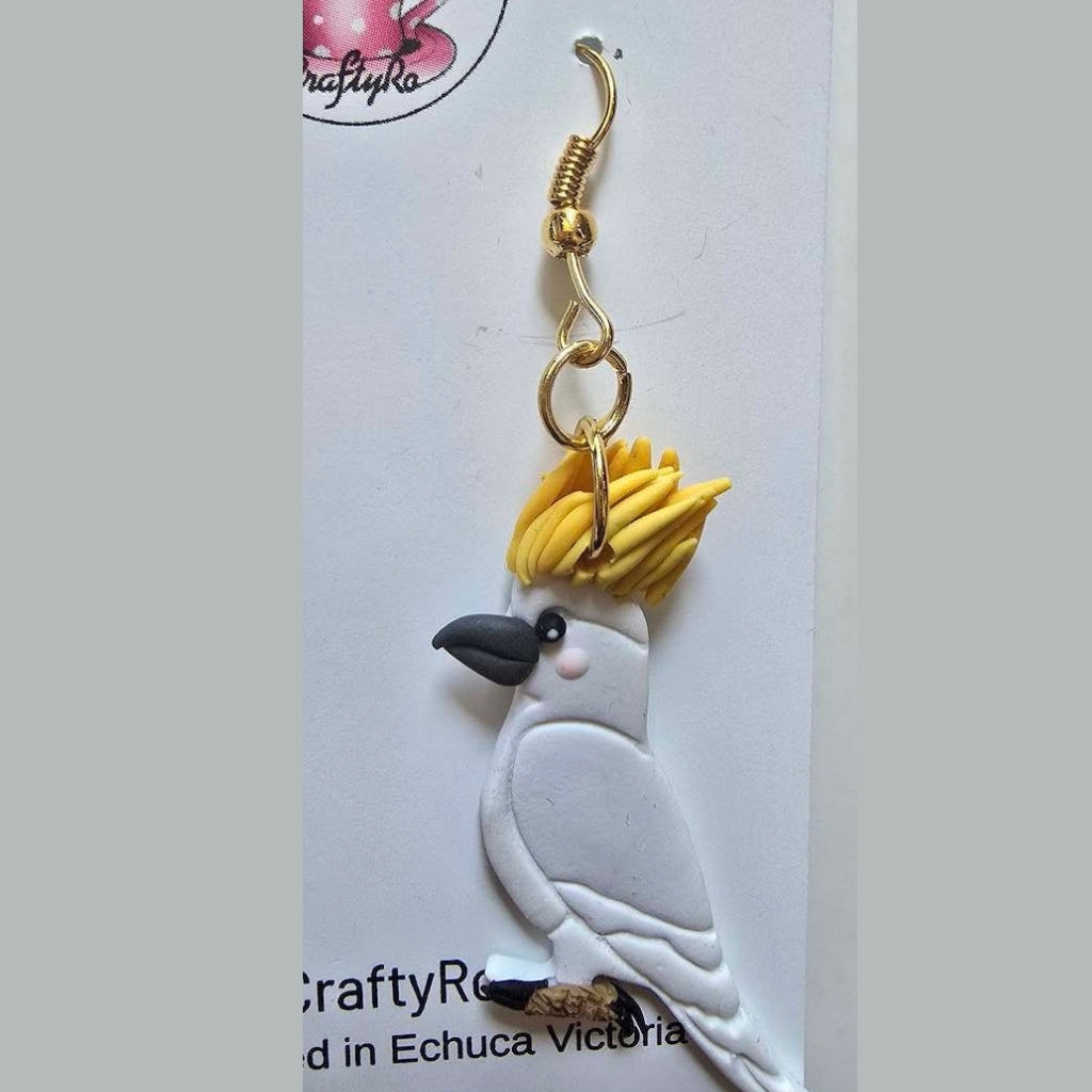 Australian Cockatoo Earrings