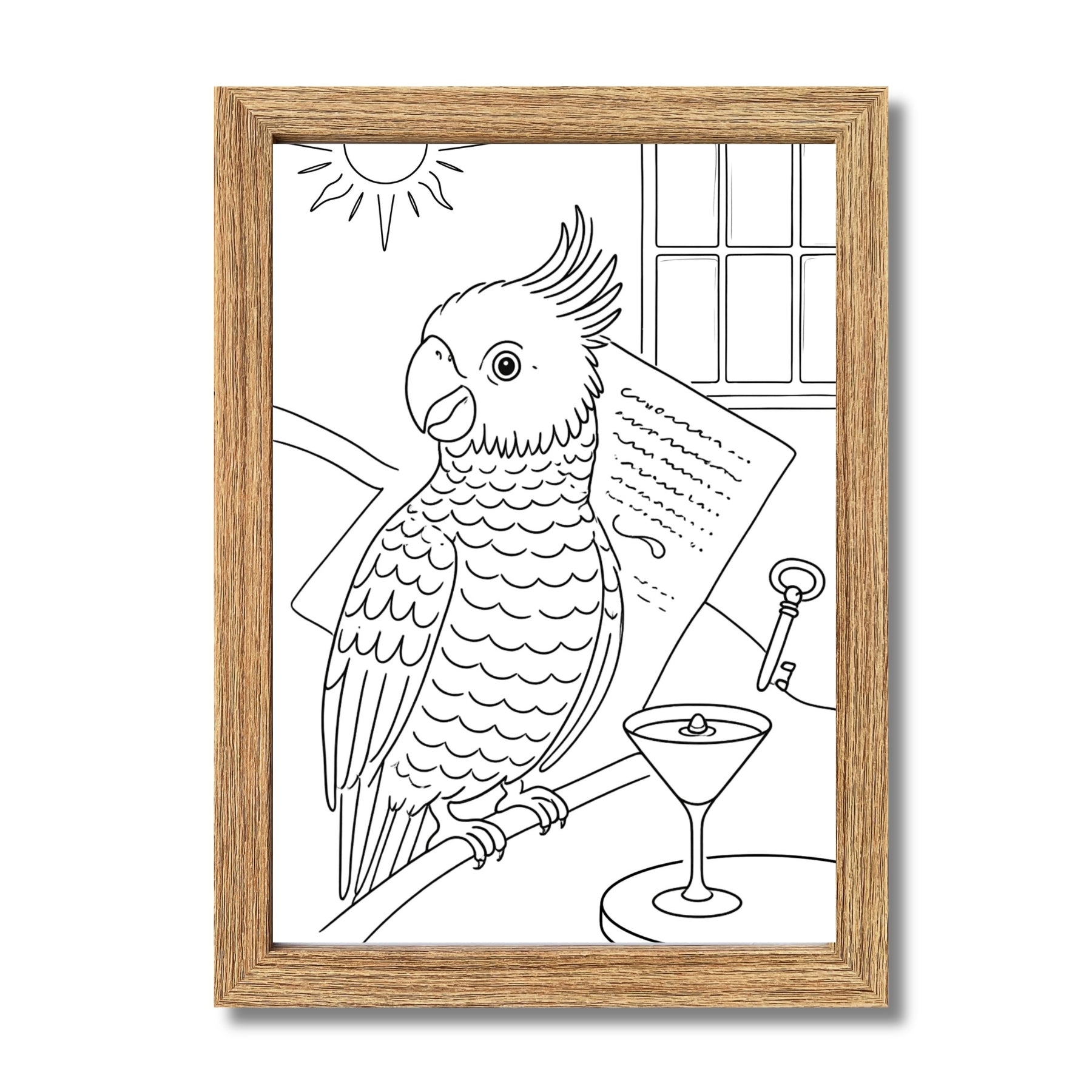 Framed A4 Bird Wall Art Print