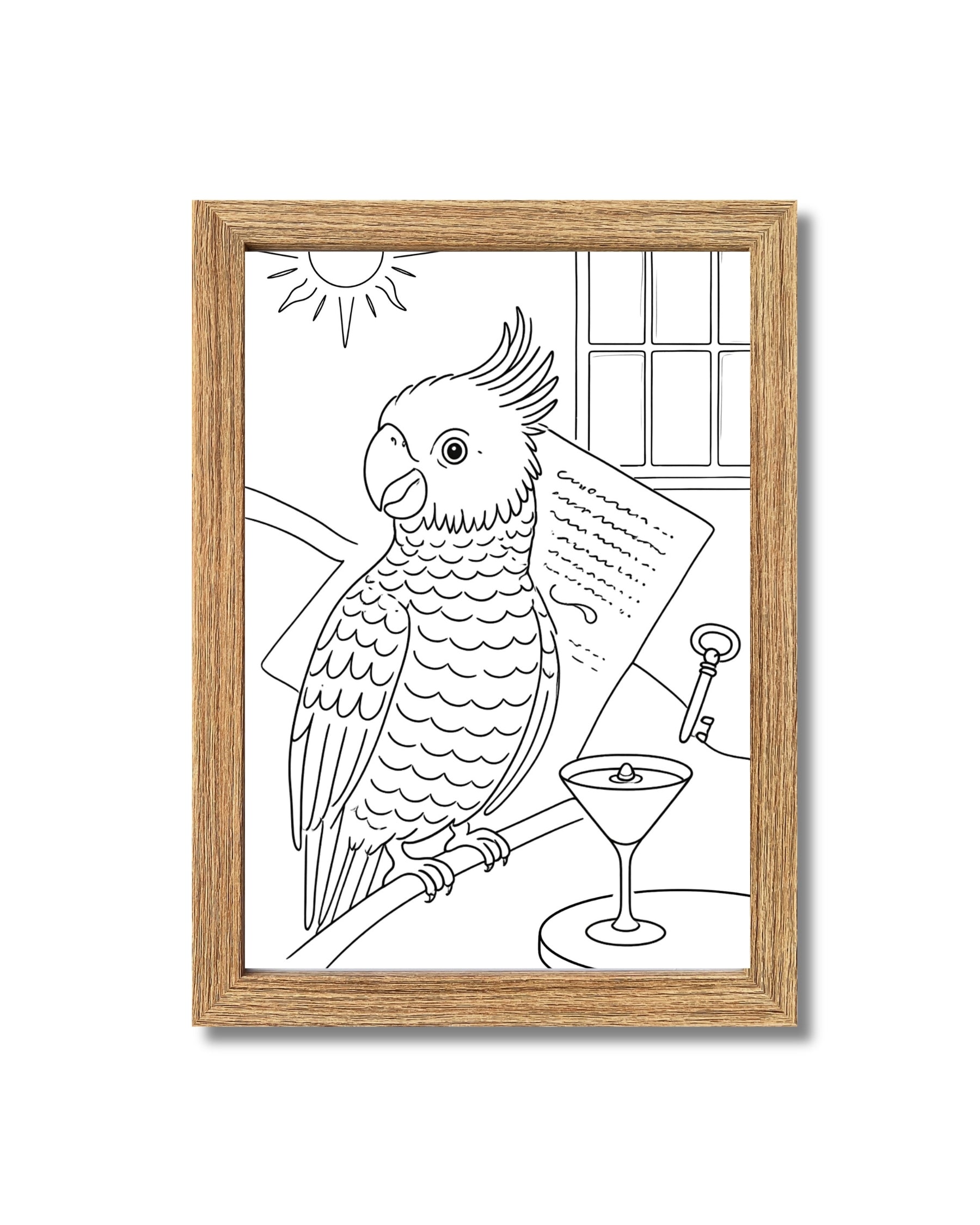Framed A4 Bird Wall Art Print