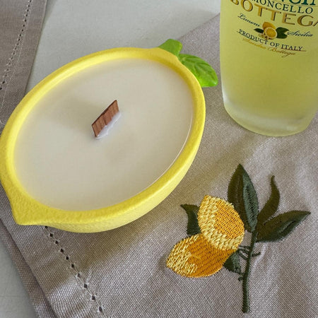 Lemon bowl candle with lemon myrtle fragrance