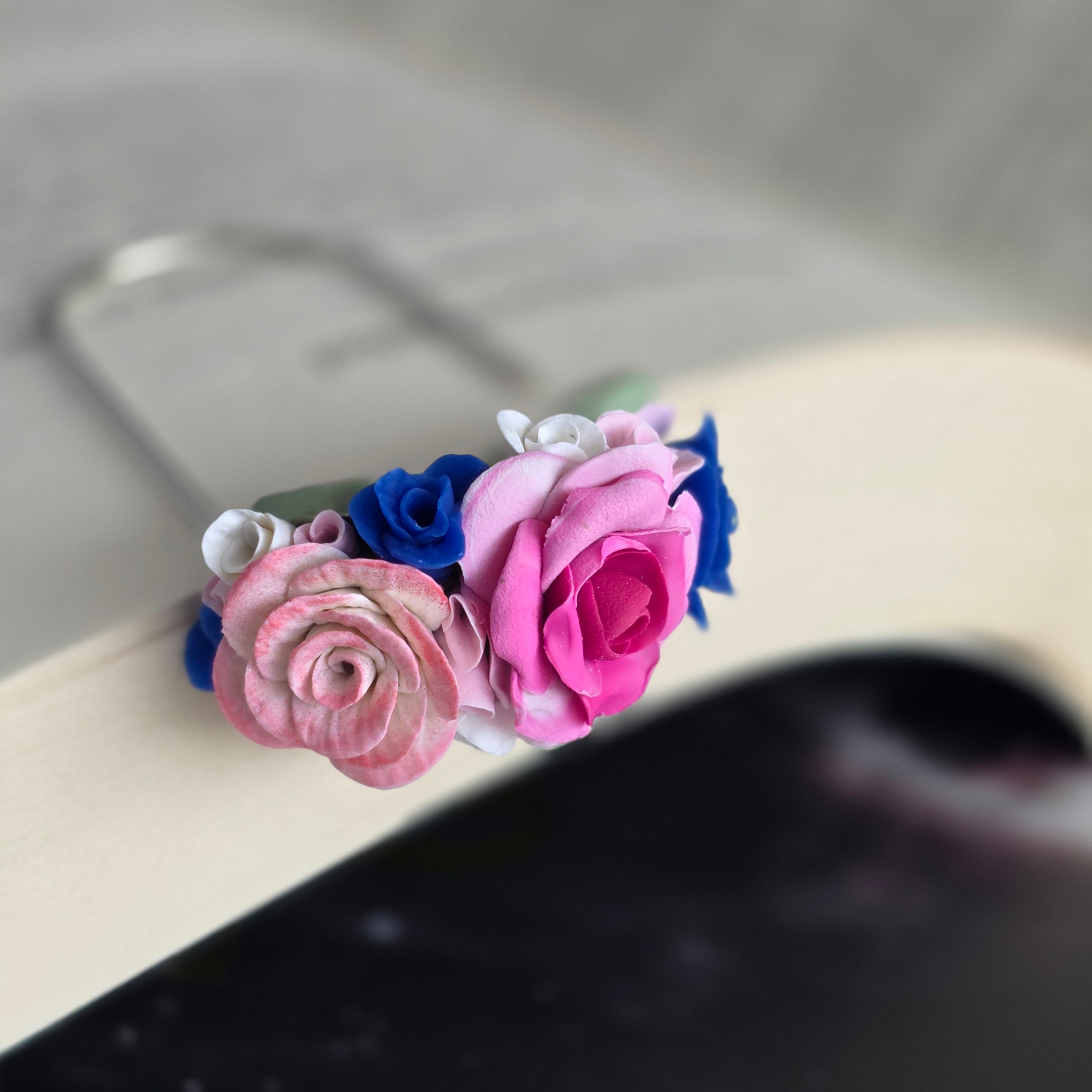 Secret Garden Bookmark | Polymer Clay Flower Bookmark | Book Lover Gift | Teacher Gift | Australian Made