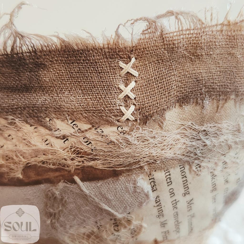 Textile Art Bowl – Natural & Earthy (2)