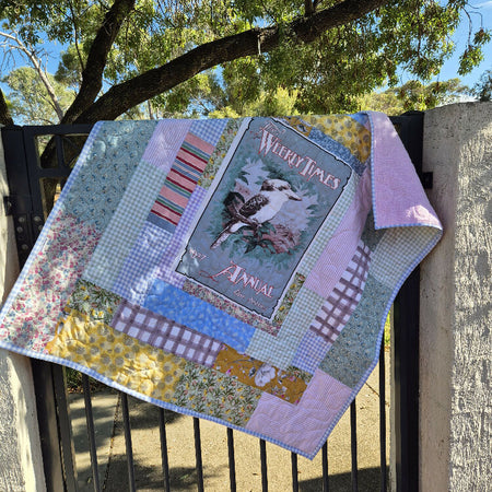 Kookaburra baby quilt