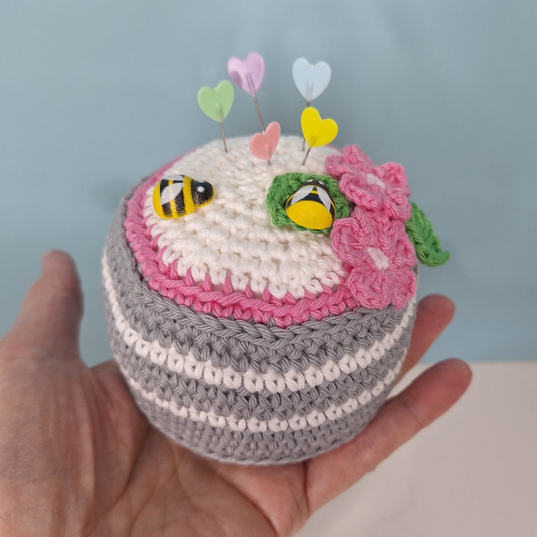Heirloom  Handmade Crocheted Pin Cushion