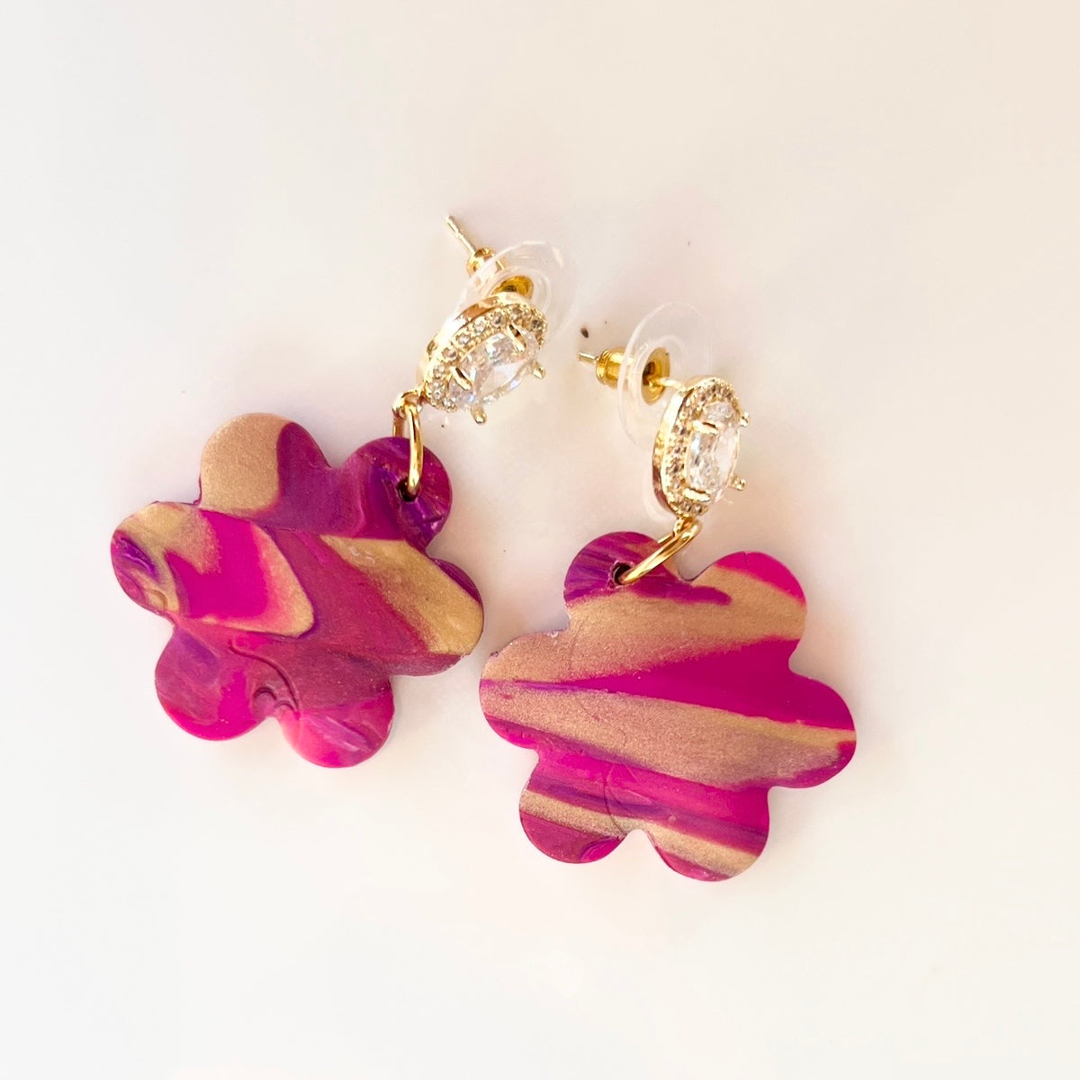 Earrings ~Dangles~Magenta ~Affordable