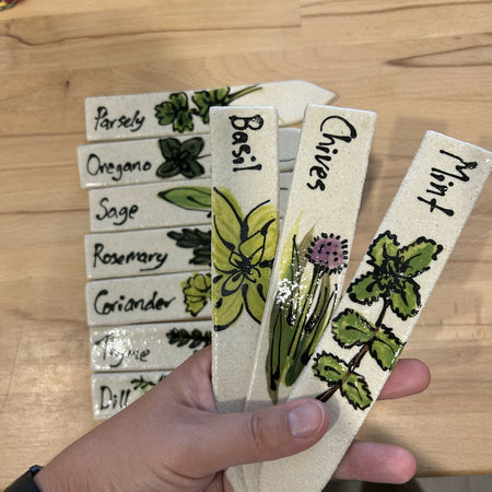 Hand Painted Herb Markers Set of 10