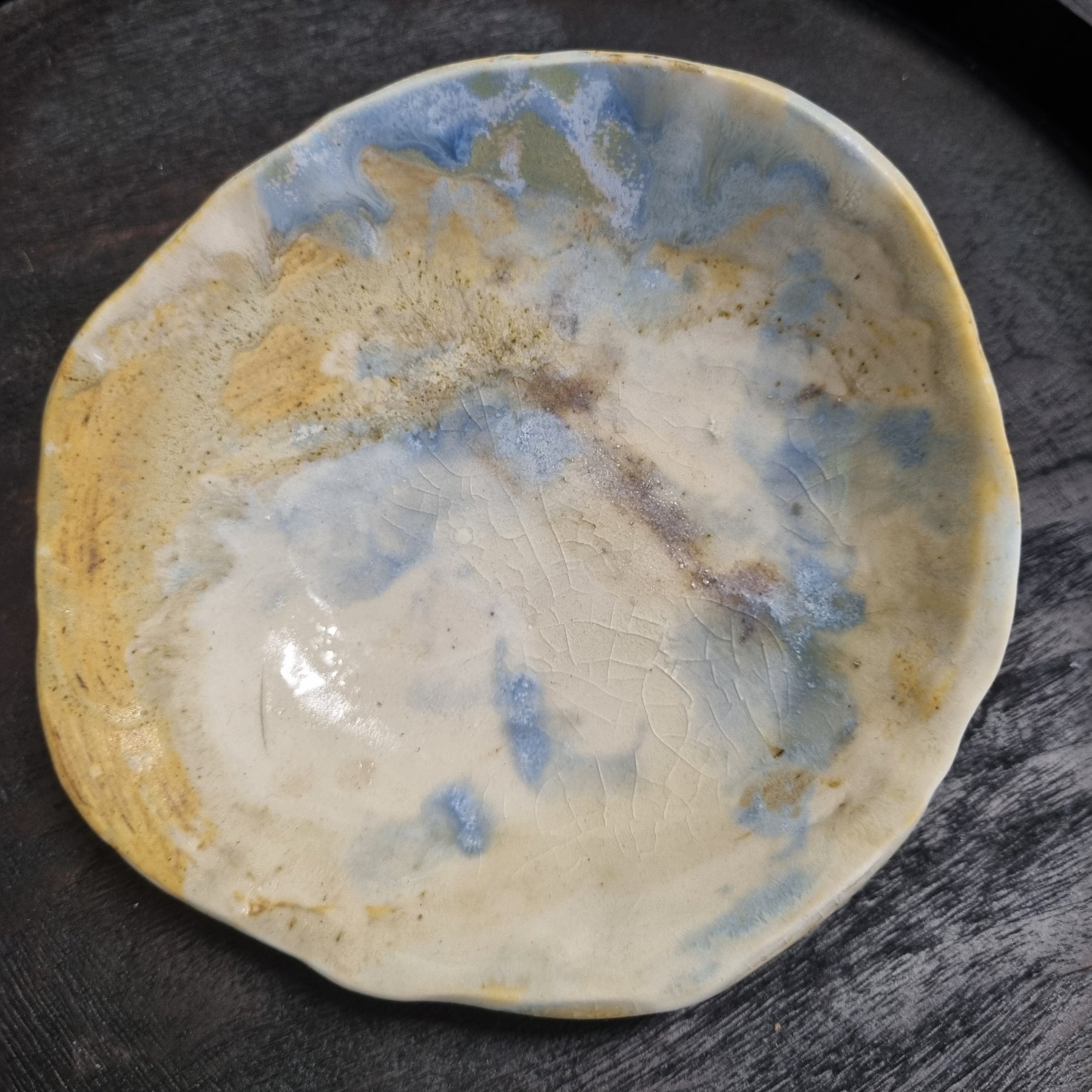 Sandy dish-  decorative hand made dish