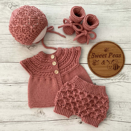 Hand Knitted 0-3 Months Set