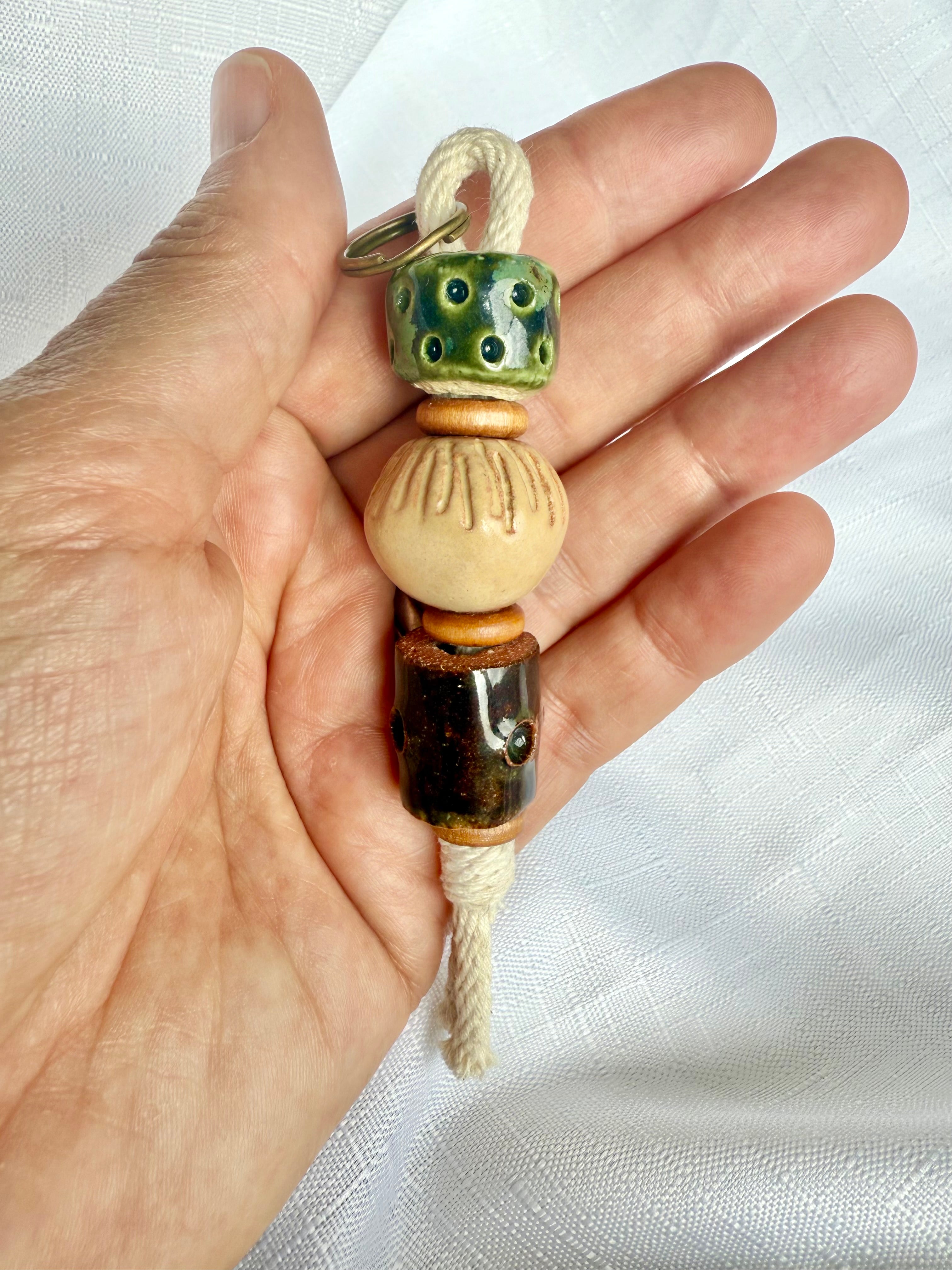 Clay Bead Keyring Decorative piece