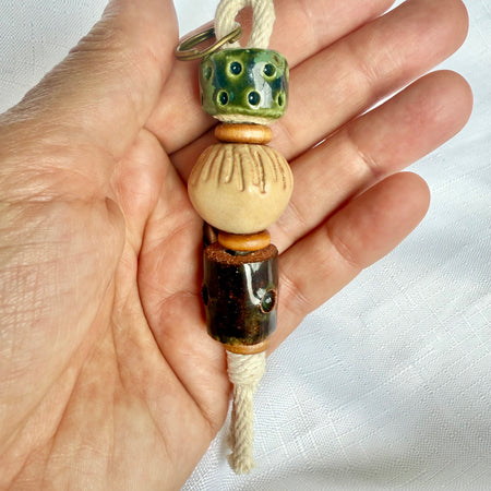 Clay Bead Keyring Decorative piece