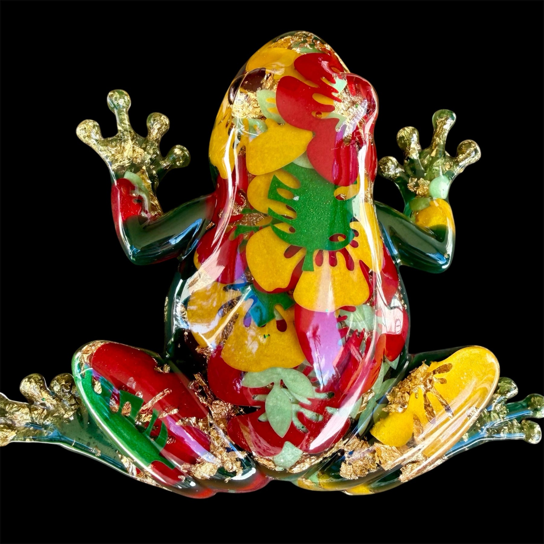 Frog In My Flower Garden