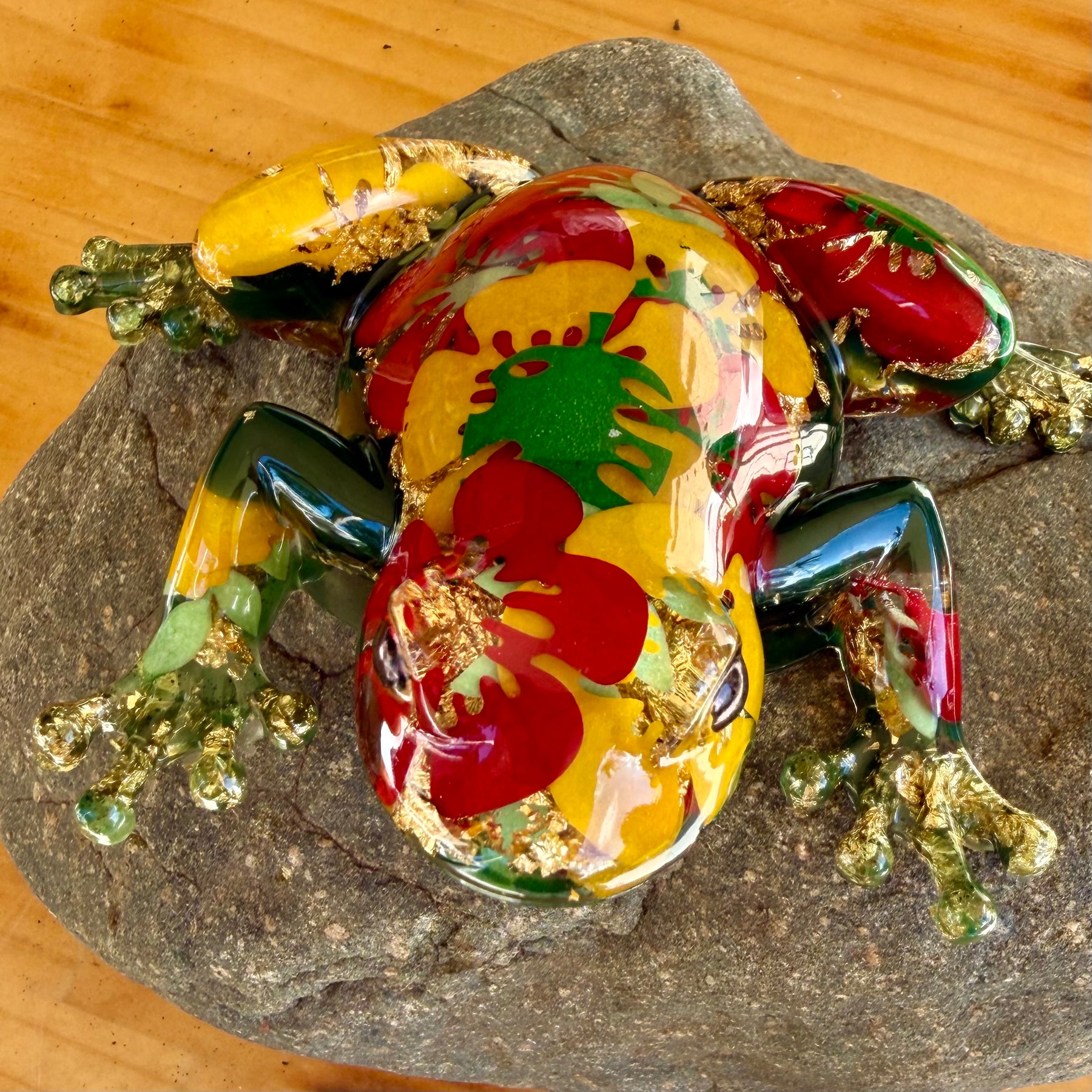 Frog In My Flower Garden
