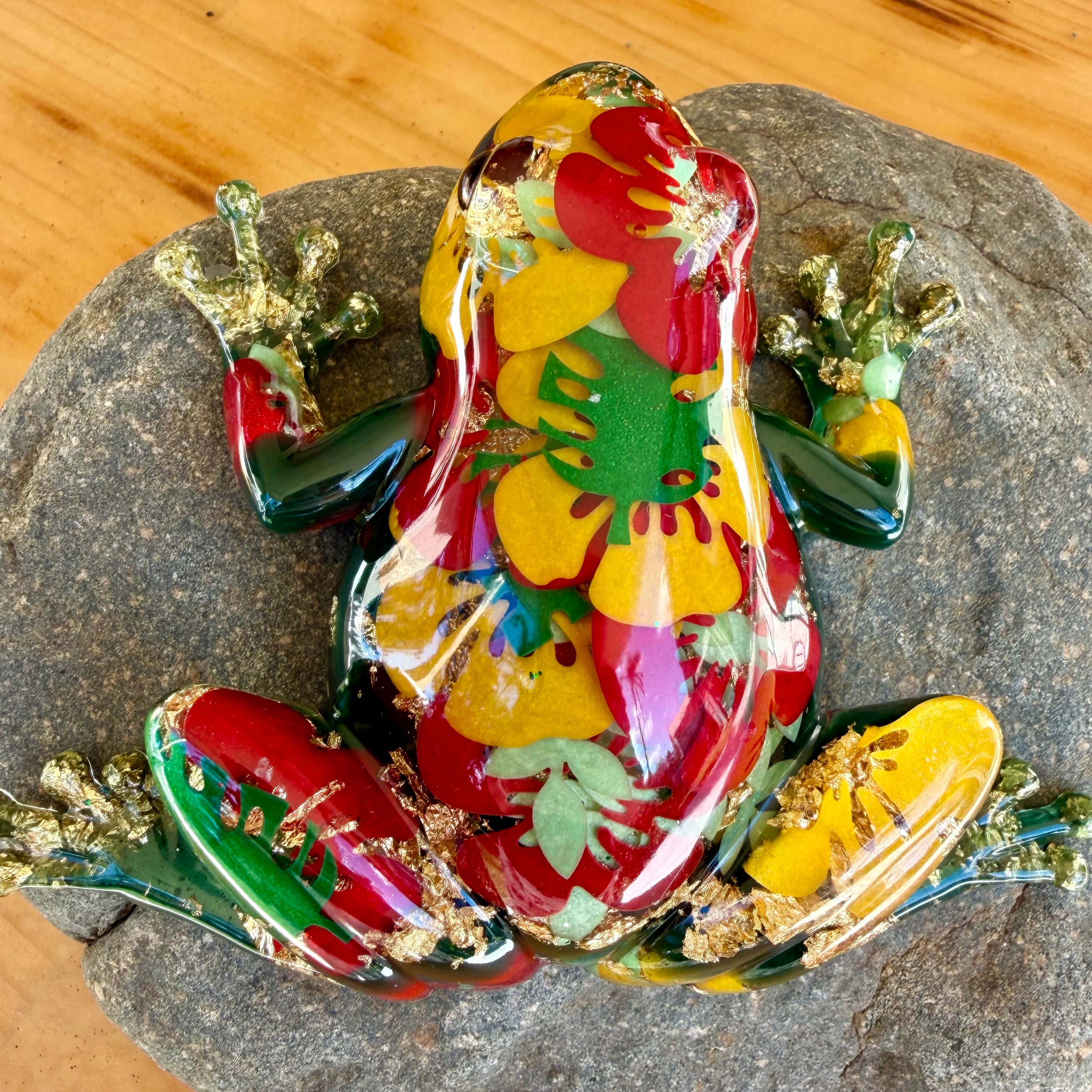 Frog In My Flower Garden