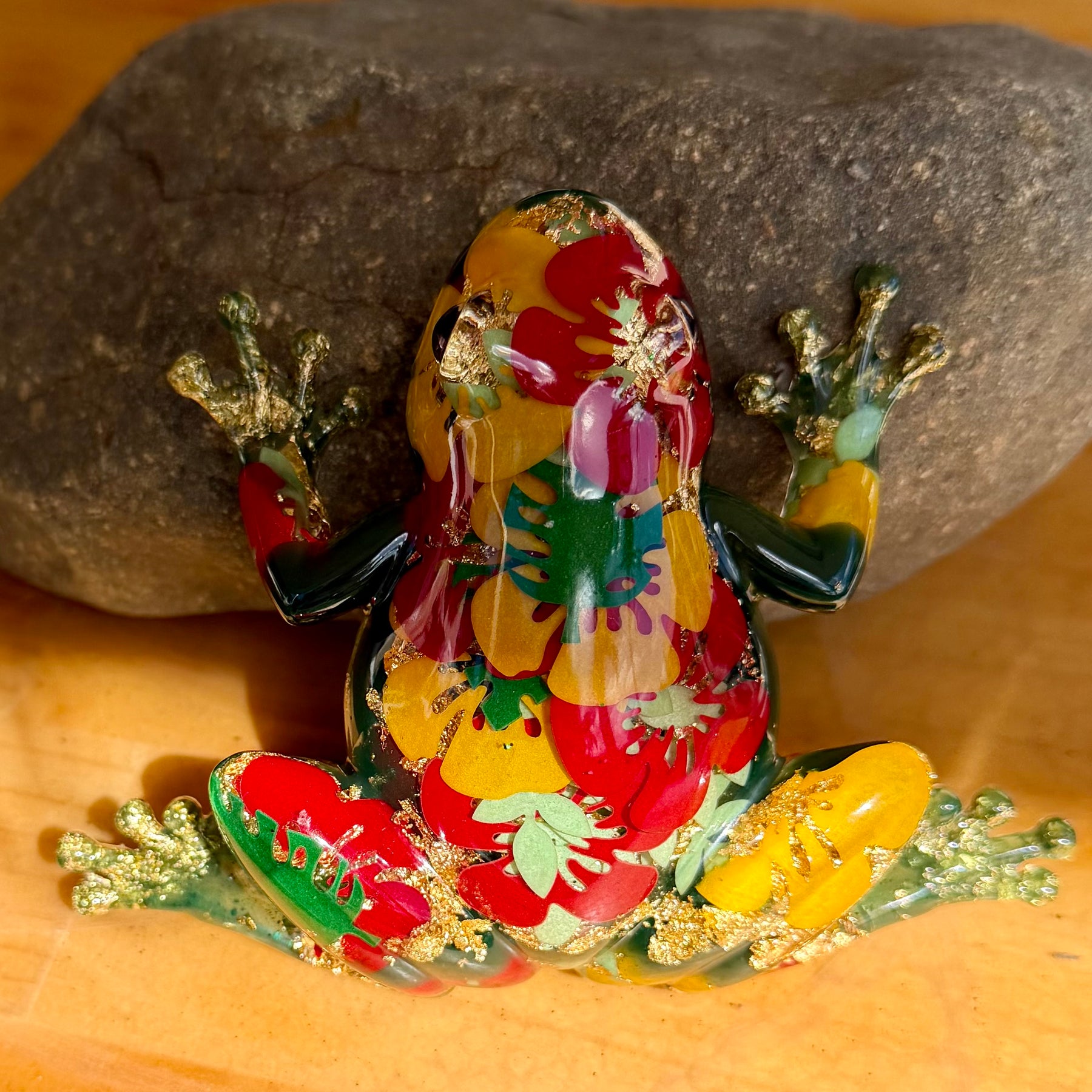 Frog In My Flower Garden