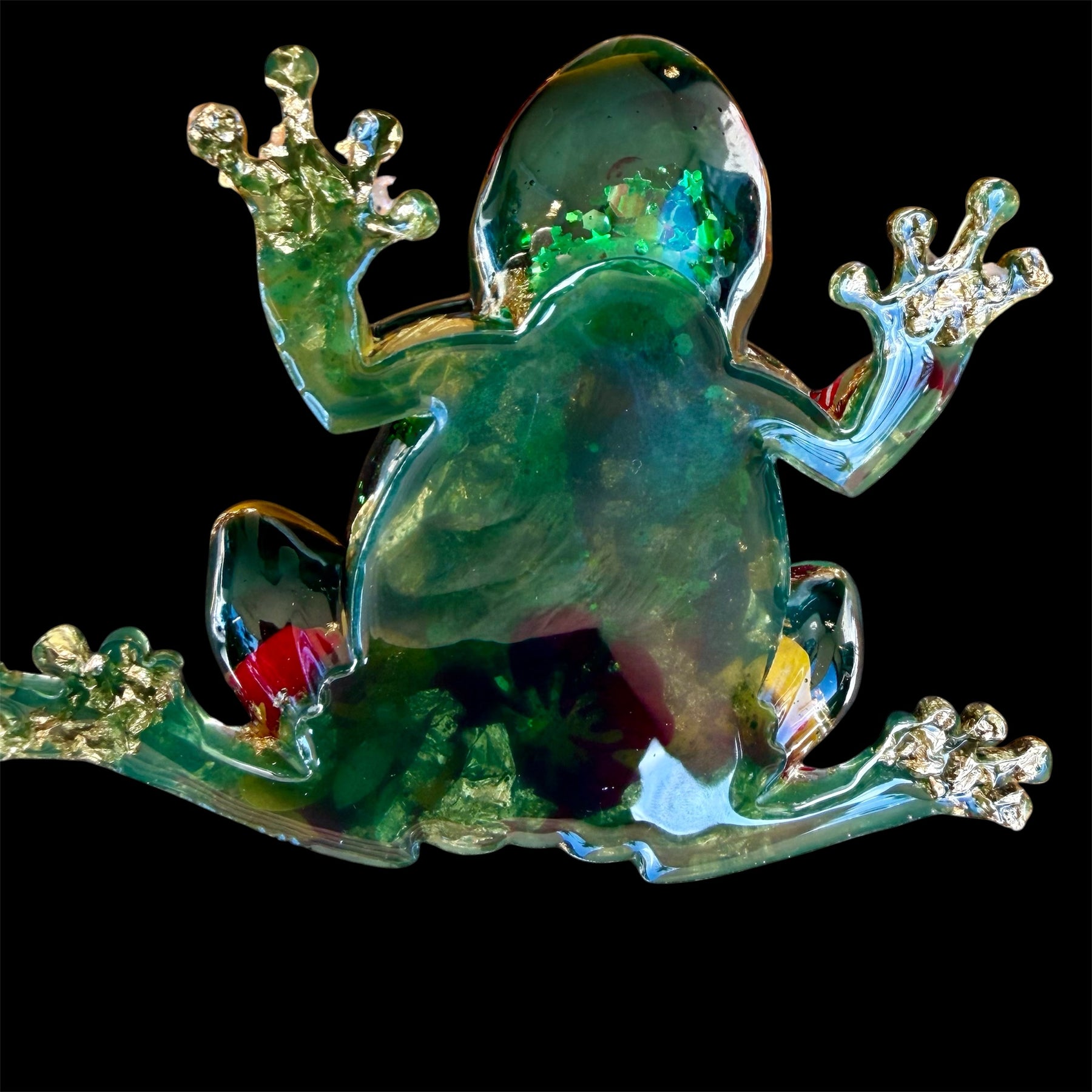 Frog In My Flower Garden