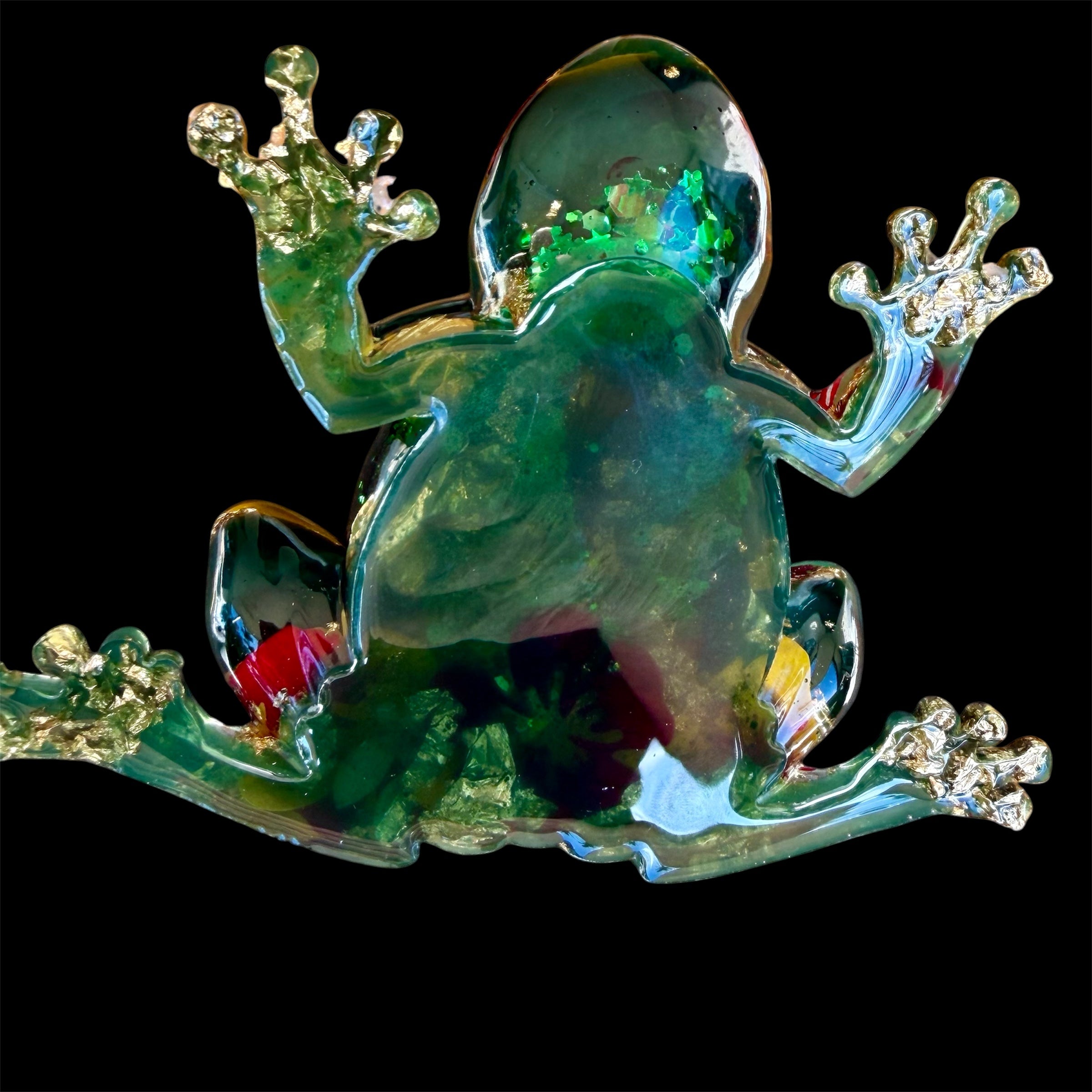 Frog In My Flower Garden