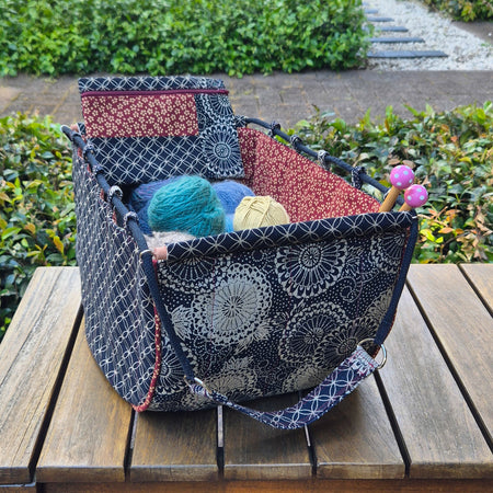 Large Knitting Project Bag – Convertible Shoulder Bag