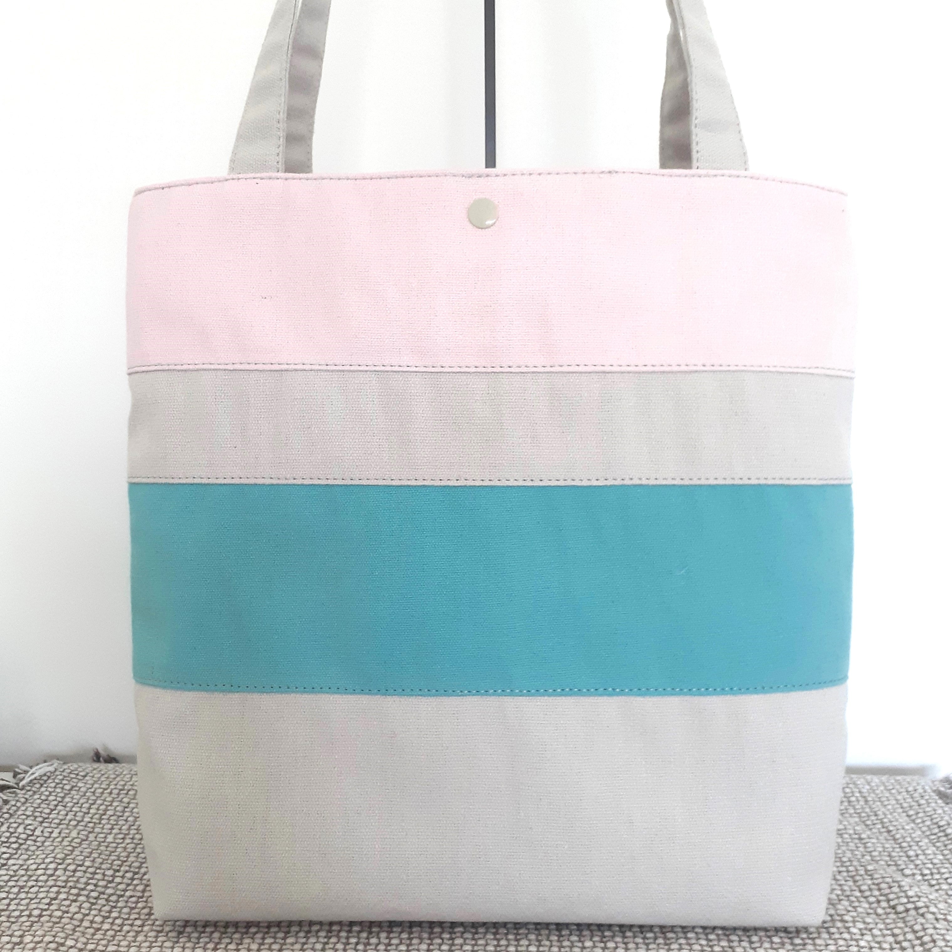 Pastel Panels - Medium Sized Tote Bag