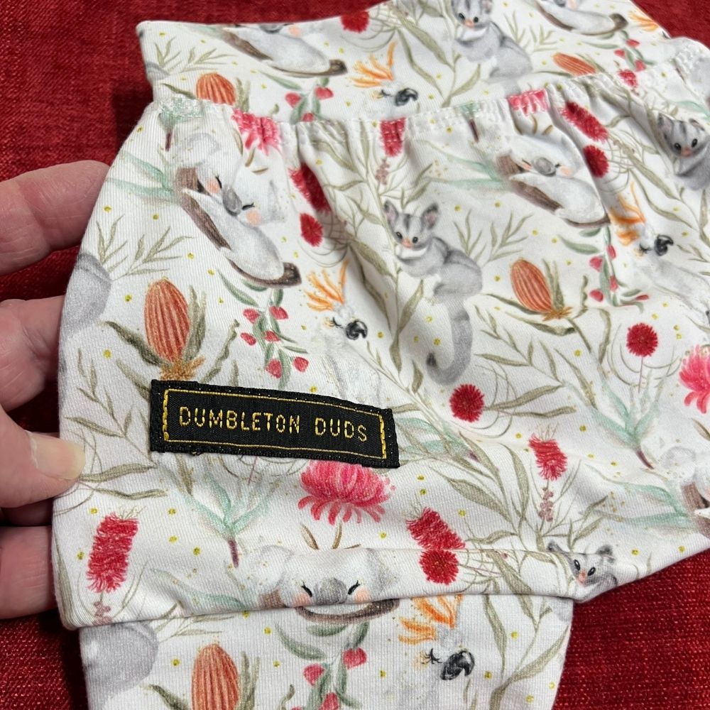 Bush Christmas 2 | Sizes NB, 000, 00, 0, 1, 2 | Handmade Baby Pants by Dumbleton Duds | FREE Postage $50+