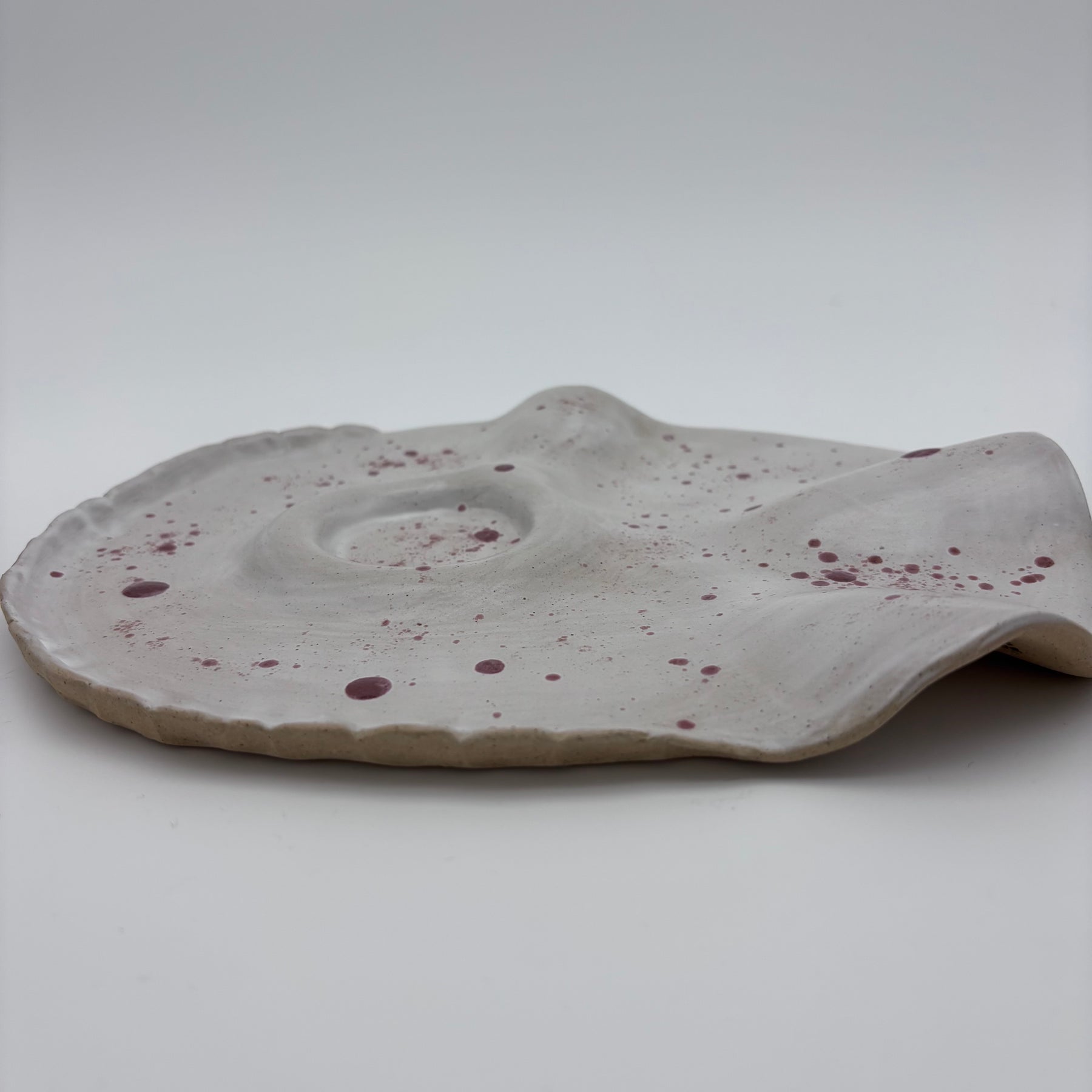Boutique Handmade -Ceramic Tableware | Charcuterie | Slab Built Platter | Organic Shape | Modern Neutral Colours