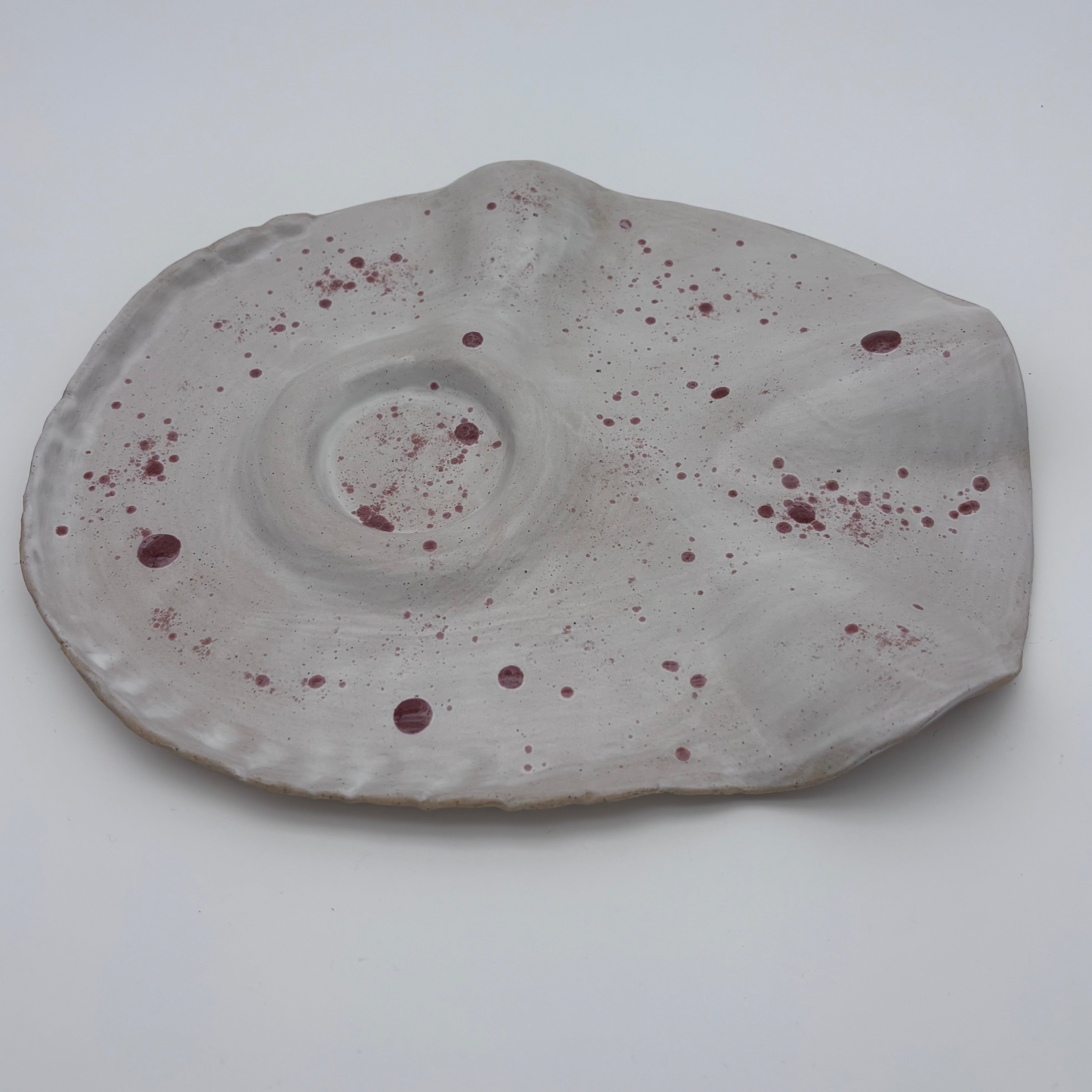 Boutique Handmade -Ceramic Tableware | Charcuterie | Slab Built Platter | Organic Shape | Modern Neutral Colours