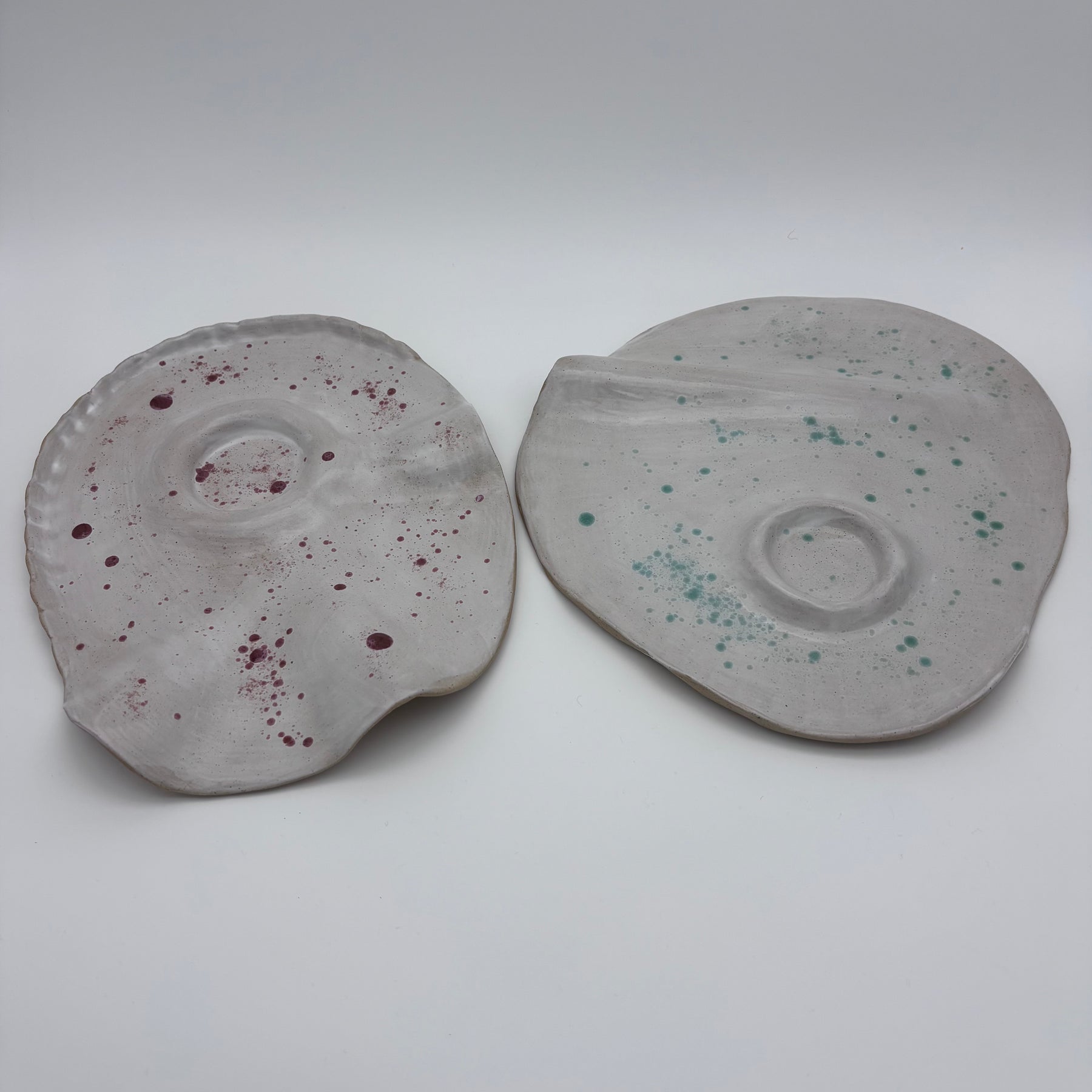 Boutique Handmade -Ceramic Tableware | Charcuterie | Slab Built Platter | Organic Shape | Modern Neutral Colours