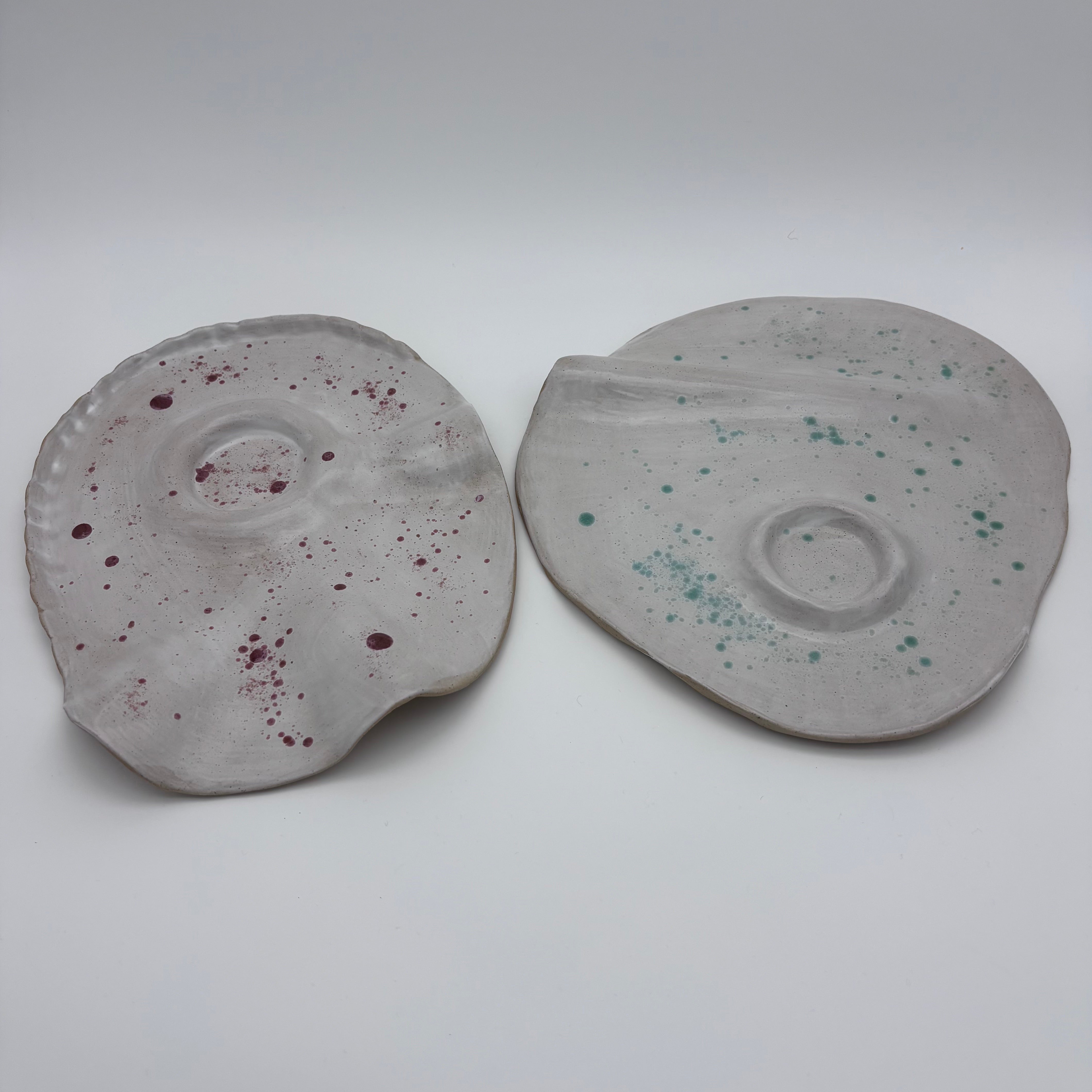 Boutique Handmade -Ceramic Tableware | Charcuterie | Slab Built Platter | Organic Shape | Modern Neutral Colours