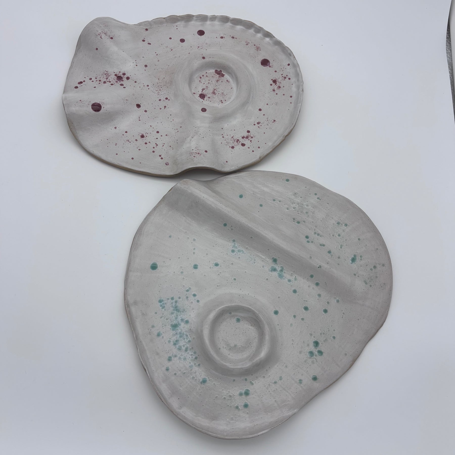 Boutique Handmade -Ceramic Tableware | Charcuterie | Slab Built Platter | Organic Shape | Modern Neutral Colours