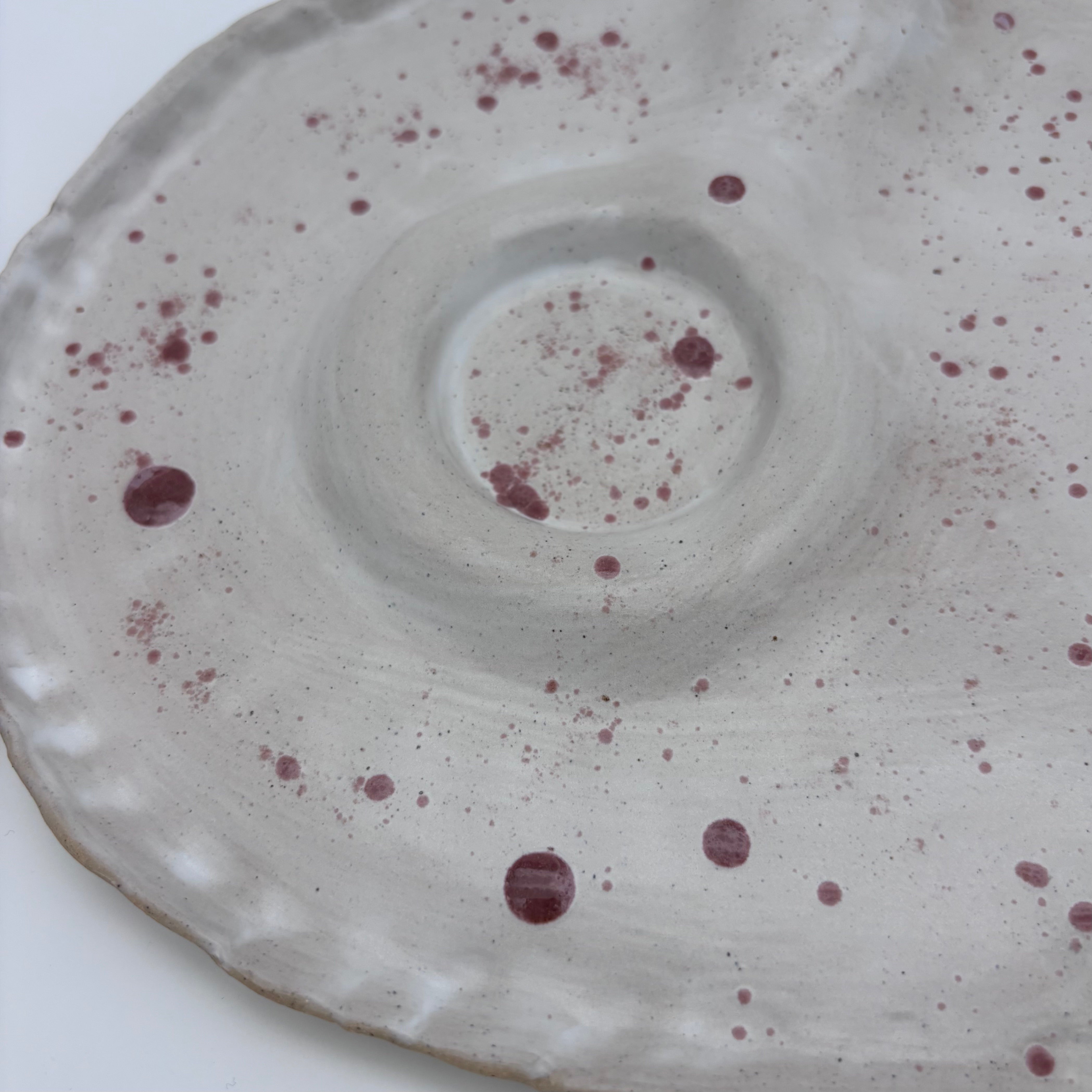 Boutique Handmade -Ceramic Tableware | Charcuterie | Slab Built Platter | Organic Shape | Modern Neutral Colours